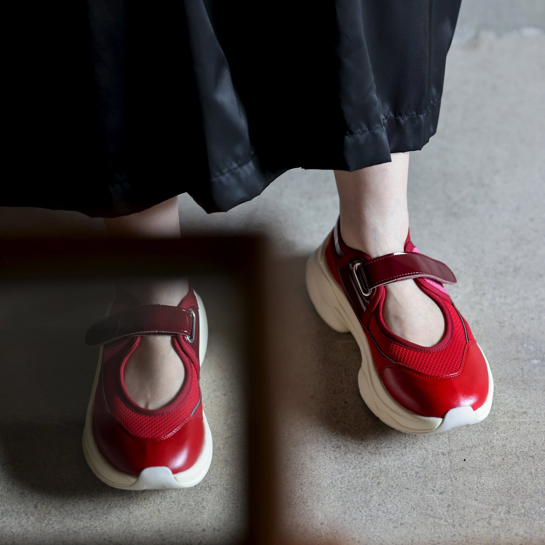 MARY JANE SNEAKERS - COLOR SCHEME MODEL (RED)