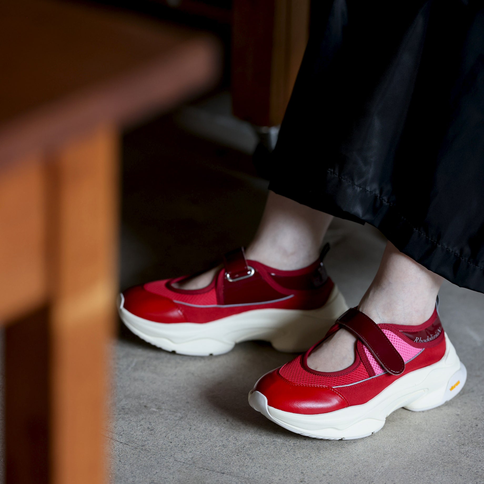 MARY JANE SNEAKERS - COLOR SCHEME MODEL (RED)