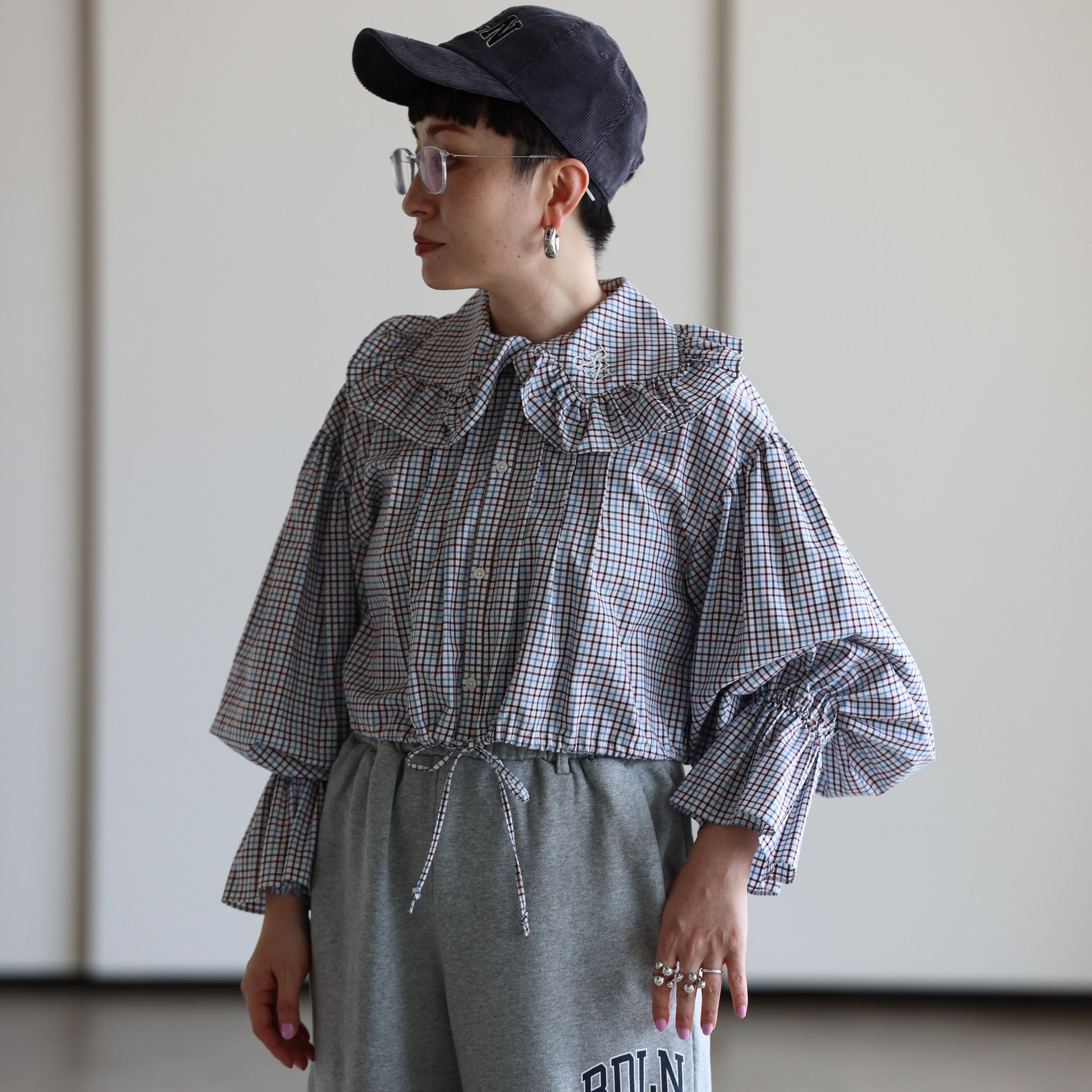 MONOGRAM STITCH SPENCER SHIRT - TATTERSALL (PLAID)