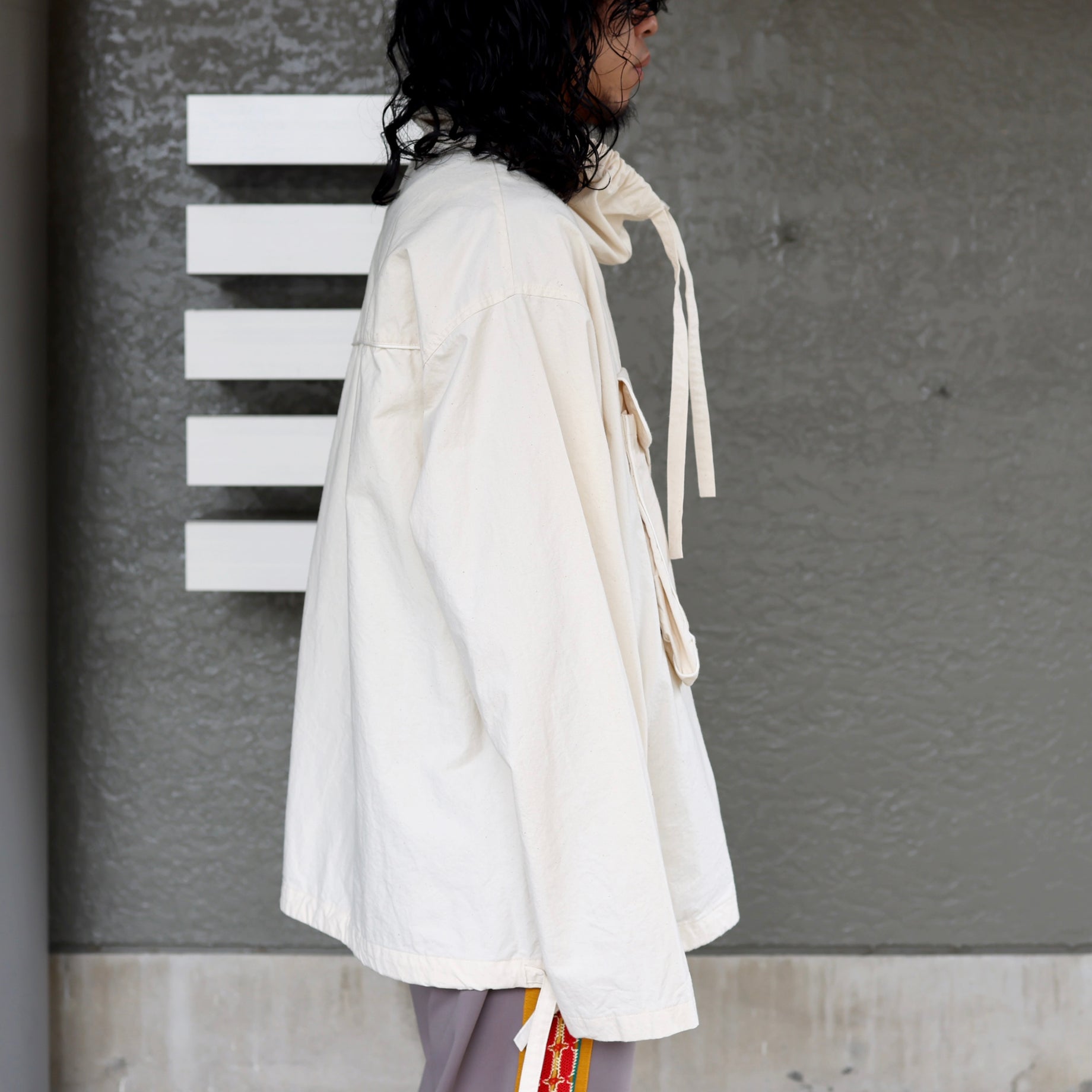 HI-NECK PULLOVER SHIRT(OFF WHITE)