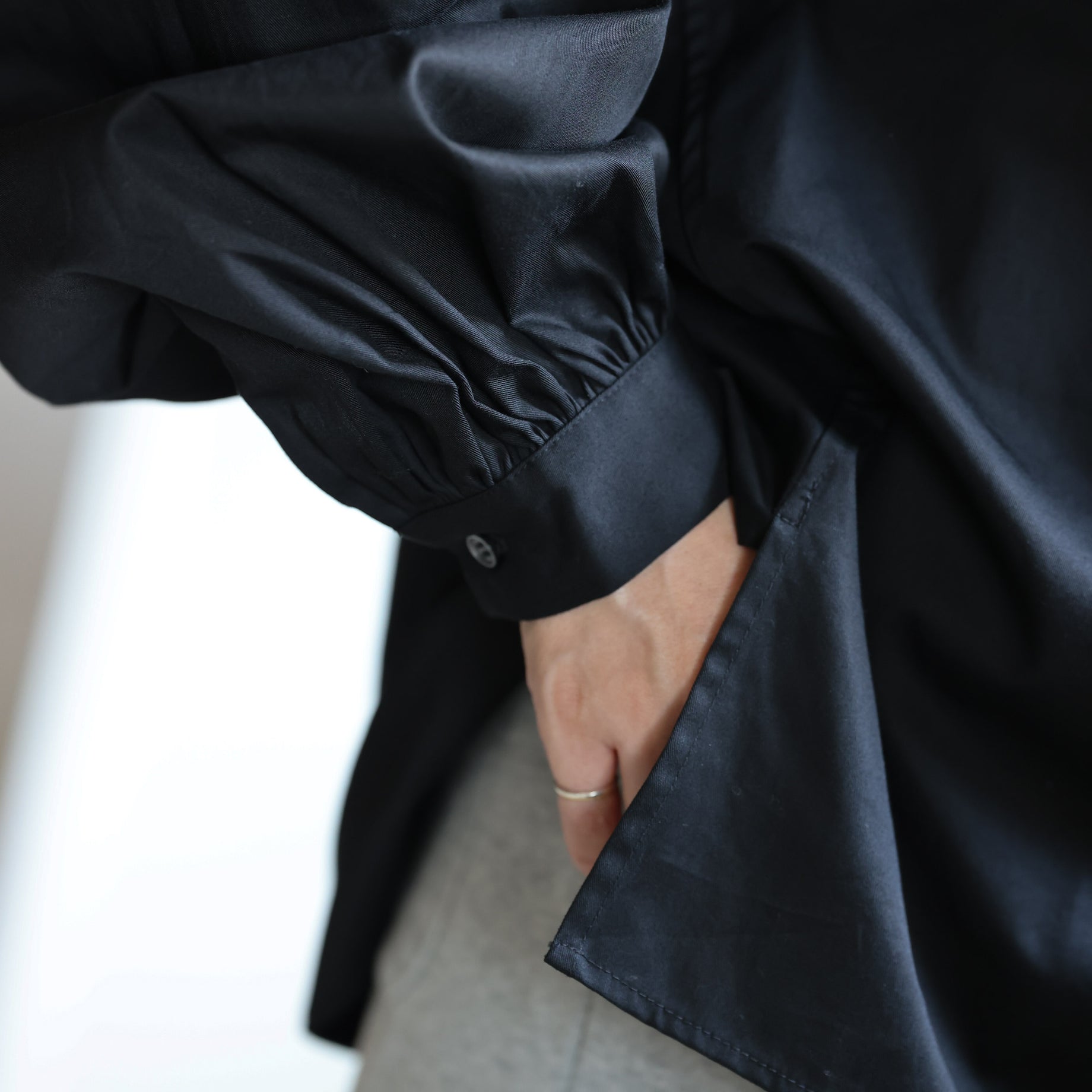 FRILL HOODY(BLACK)