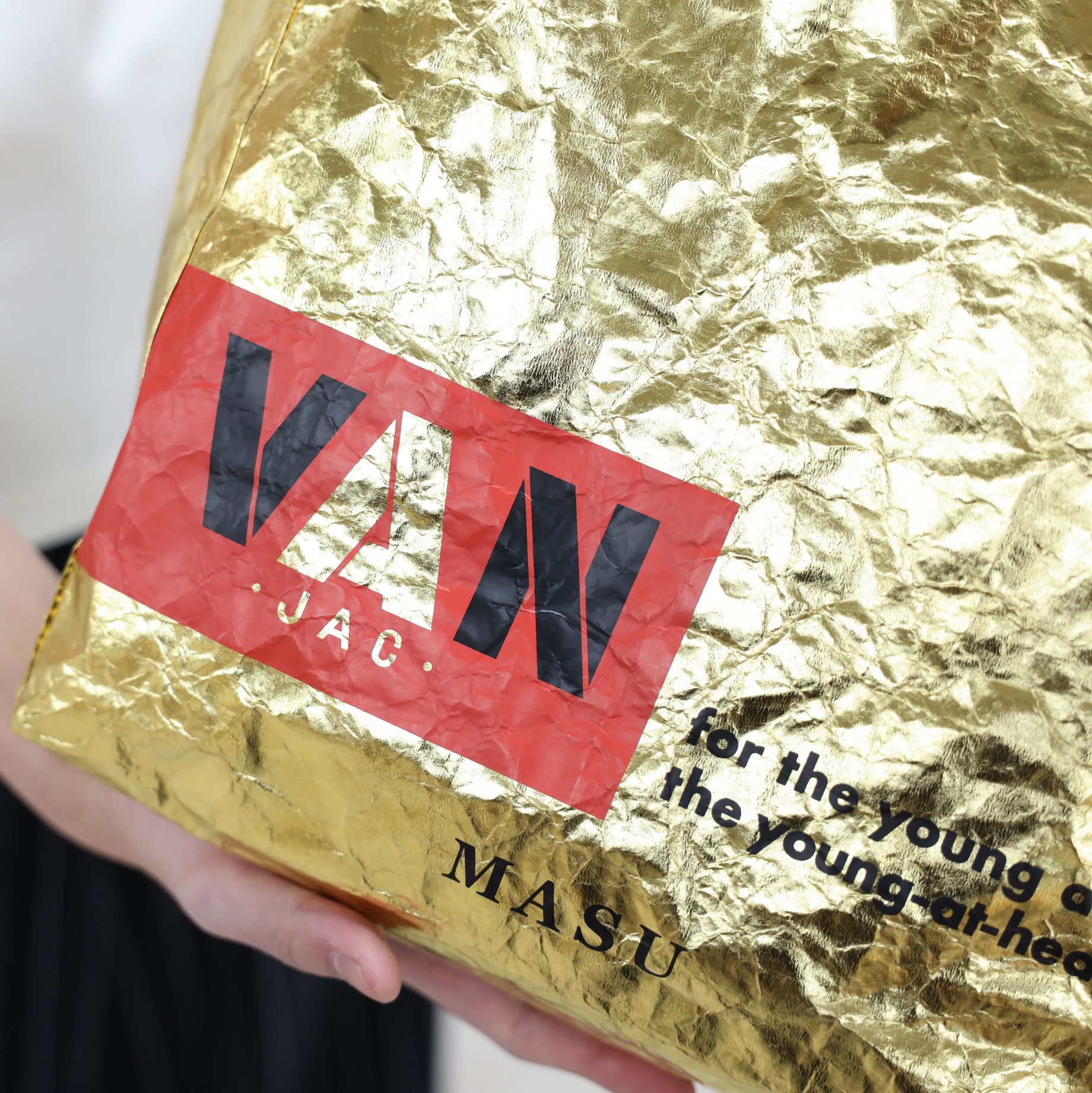 "MASU × VAN JAC" SHOPPING BAG(GOLD)