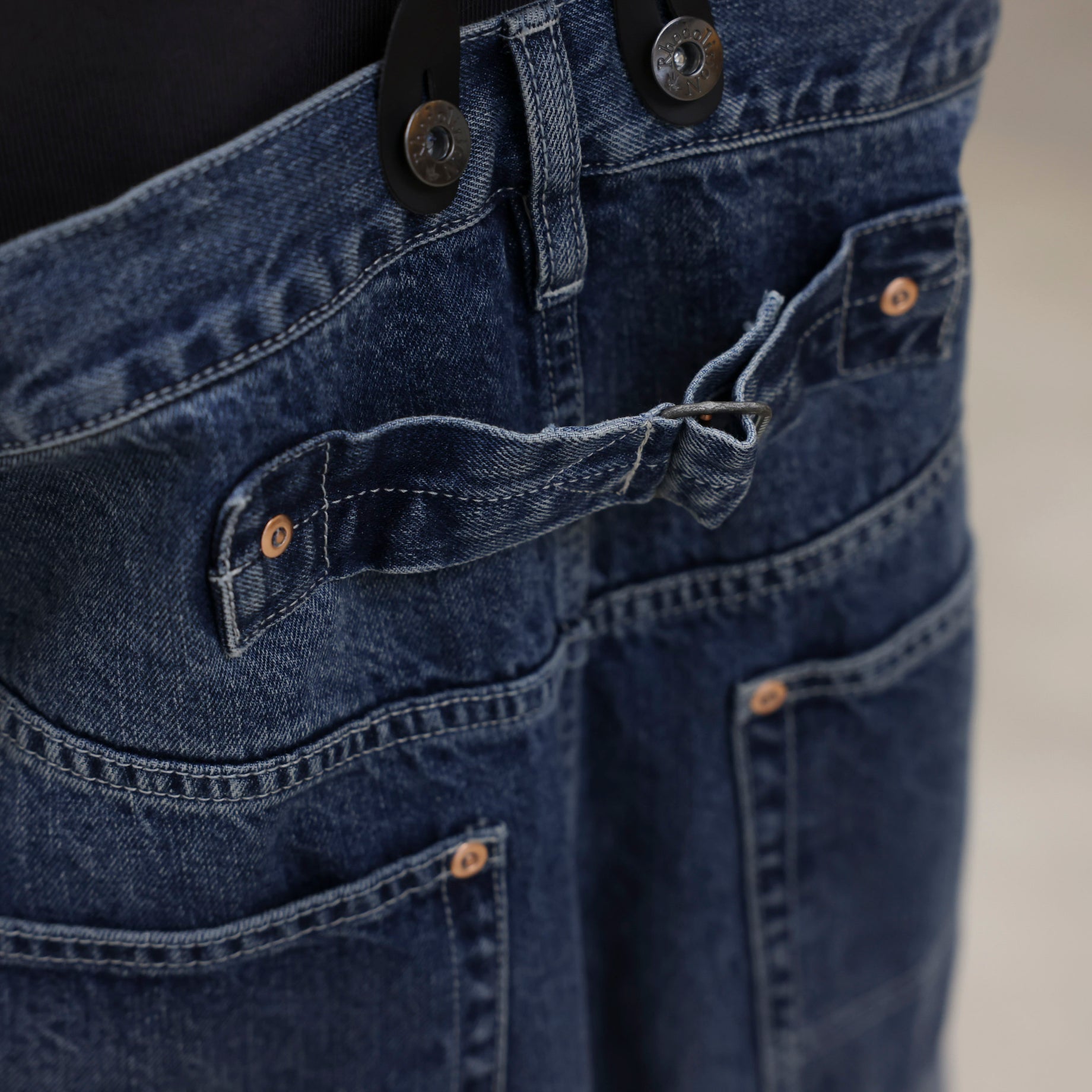 5POCKETS SUSPENDER PANTS(DENIM)