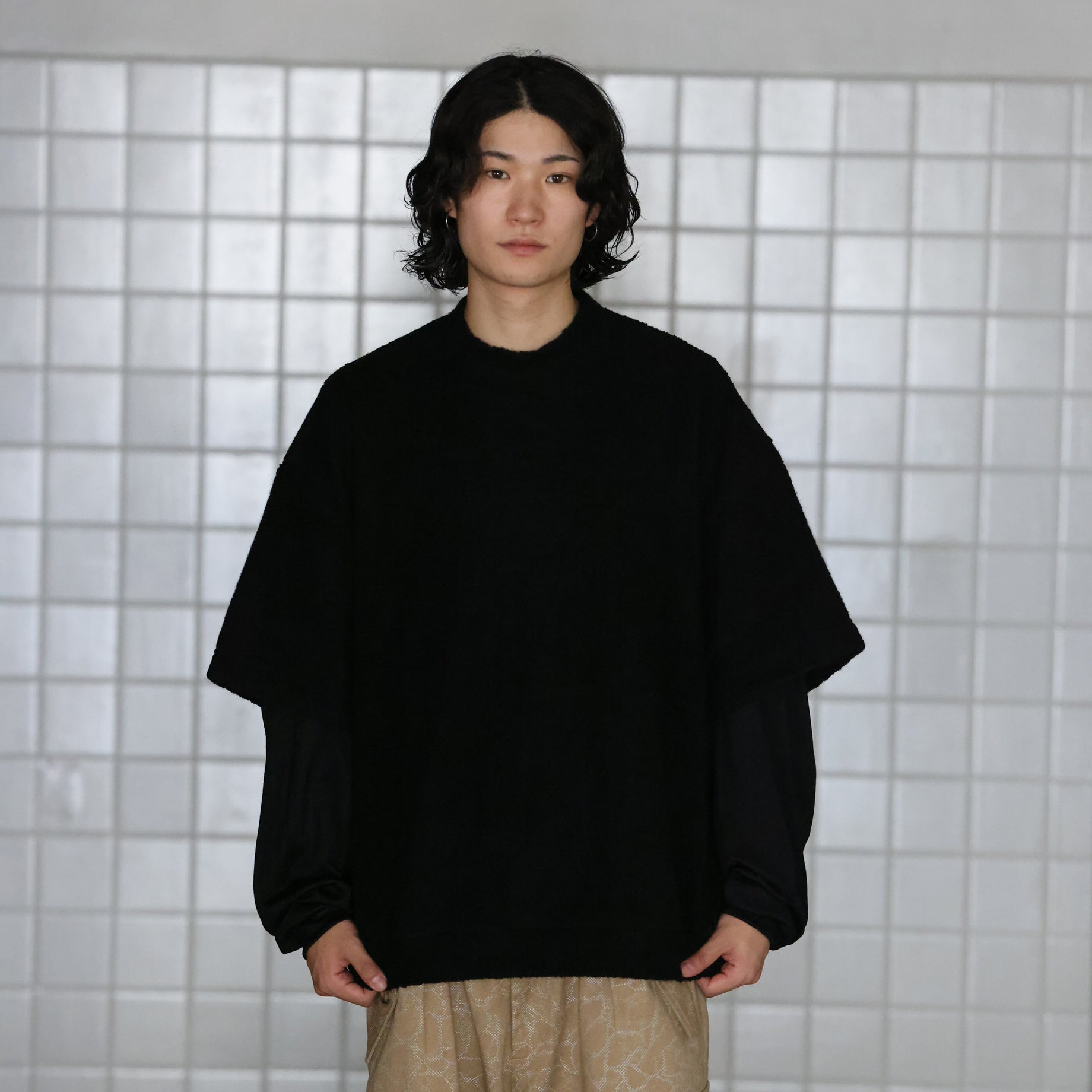 WOOL PILE LAYER T (BLACK)