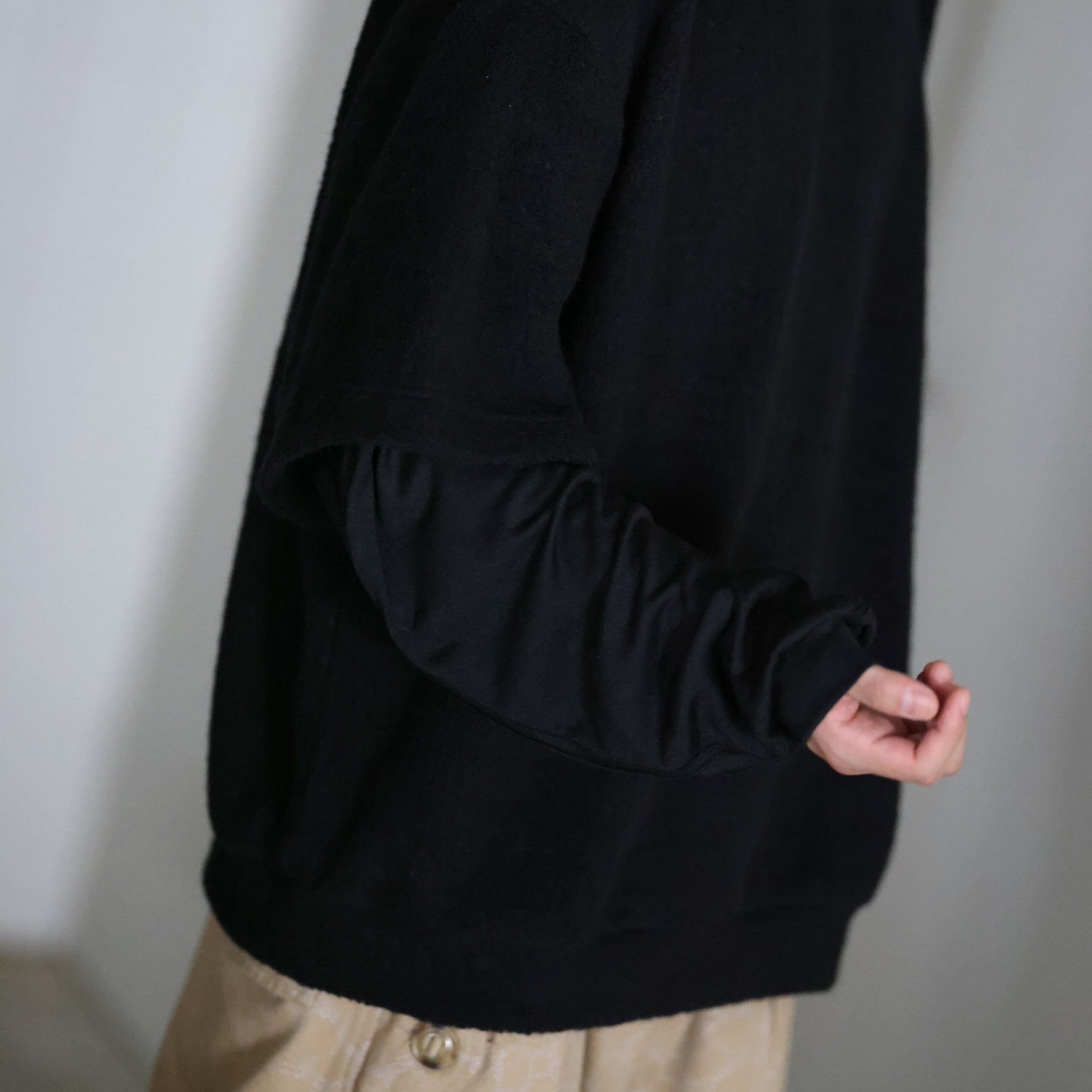 WOOL PILE LAYER T (BLACK)