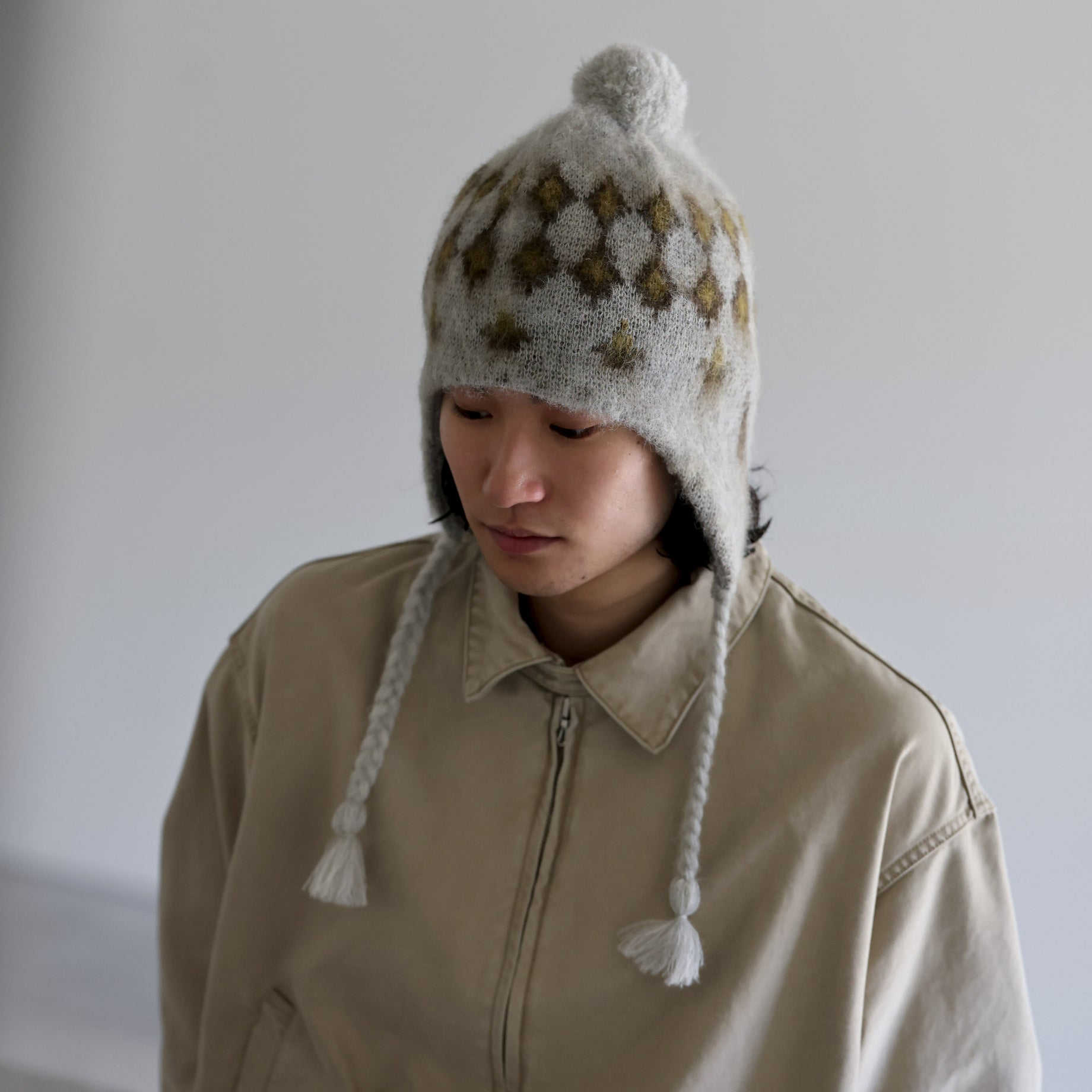 MOHAIR KNIT CAP - S2W8 NORDIC (GREY)