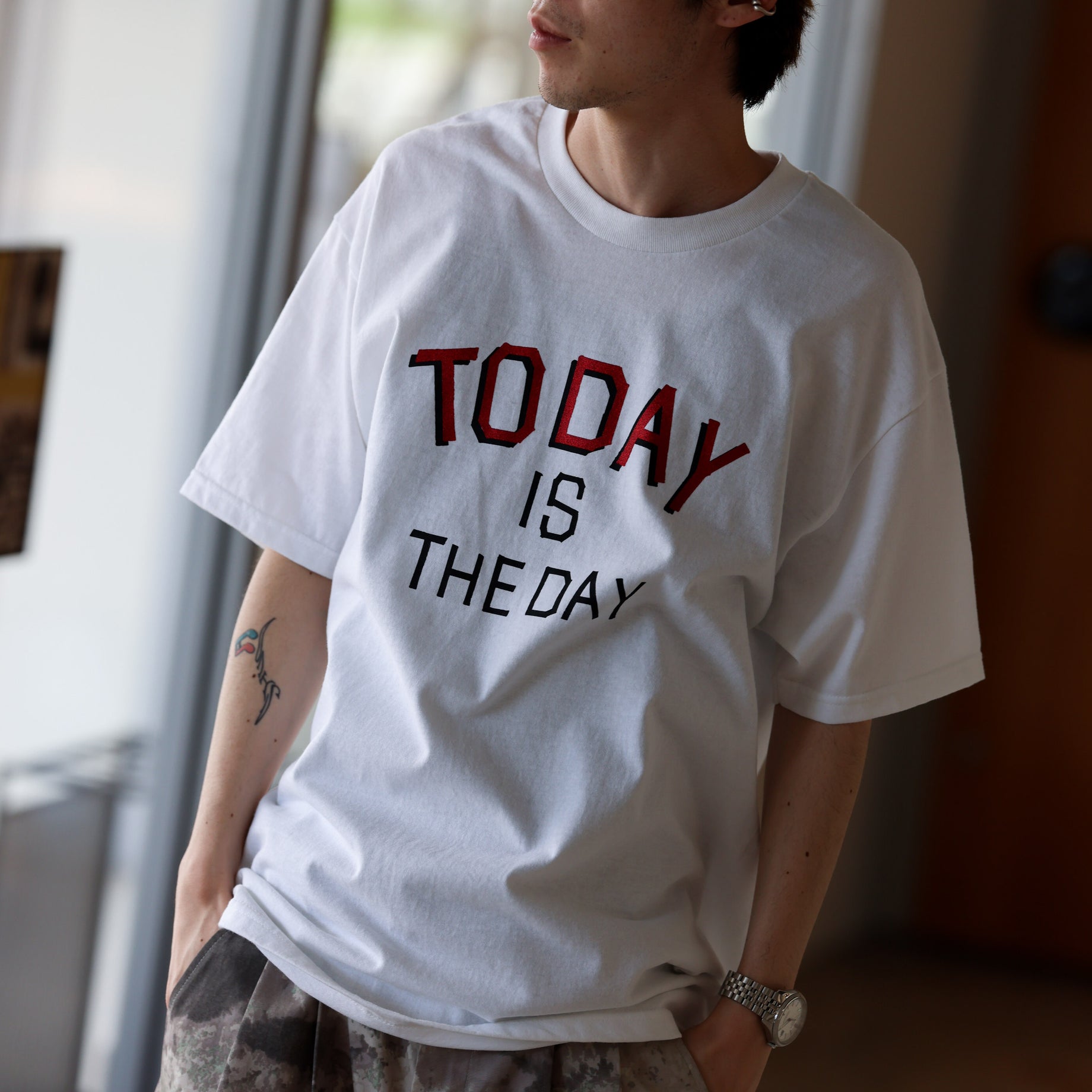 " TODAY " SS TEE(WHITE)