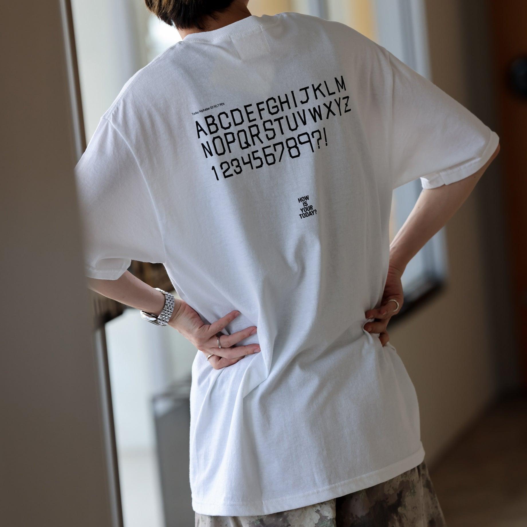 " TODAY " SS TEE(WHITE)