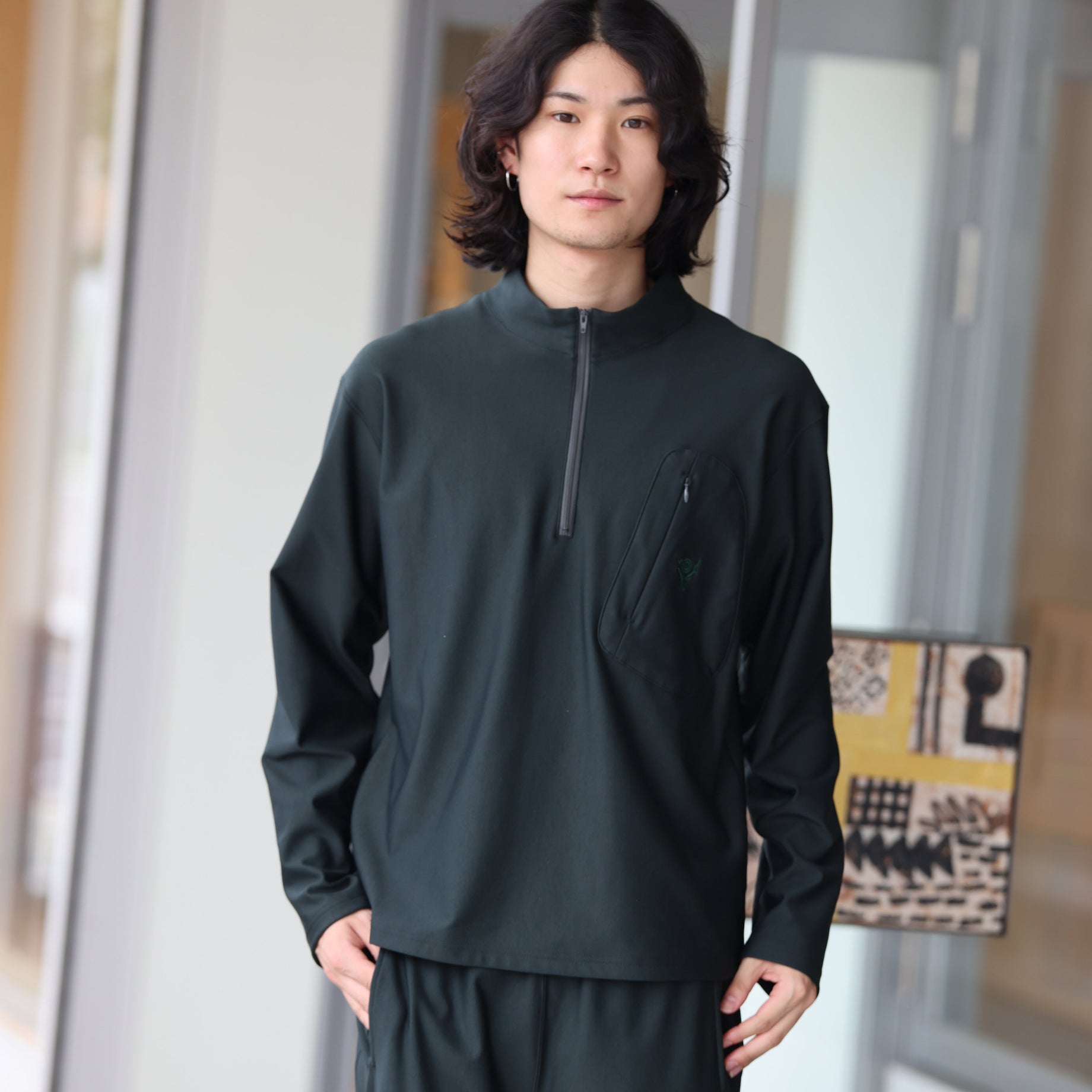 ZIPPED P. O. SCOUTING SHIRT - TRICOT JERSEY(GREEN)