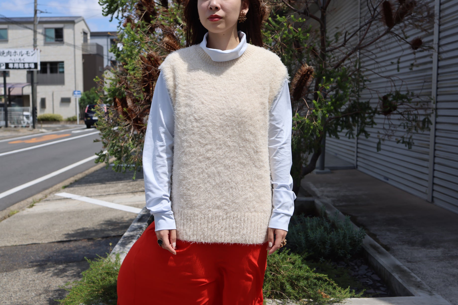 FUR VEST(WHITE)