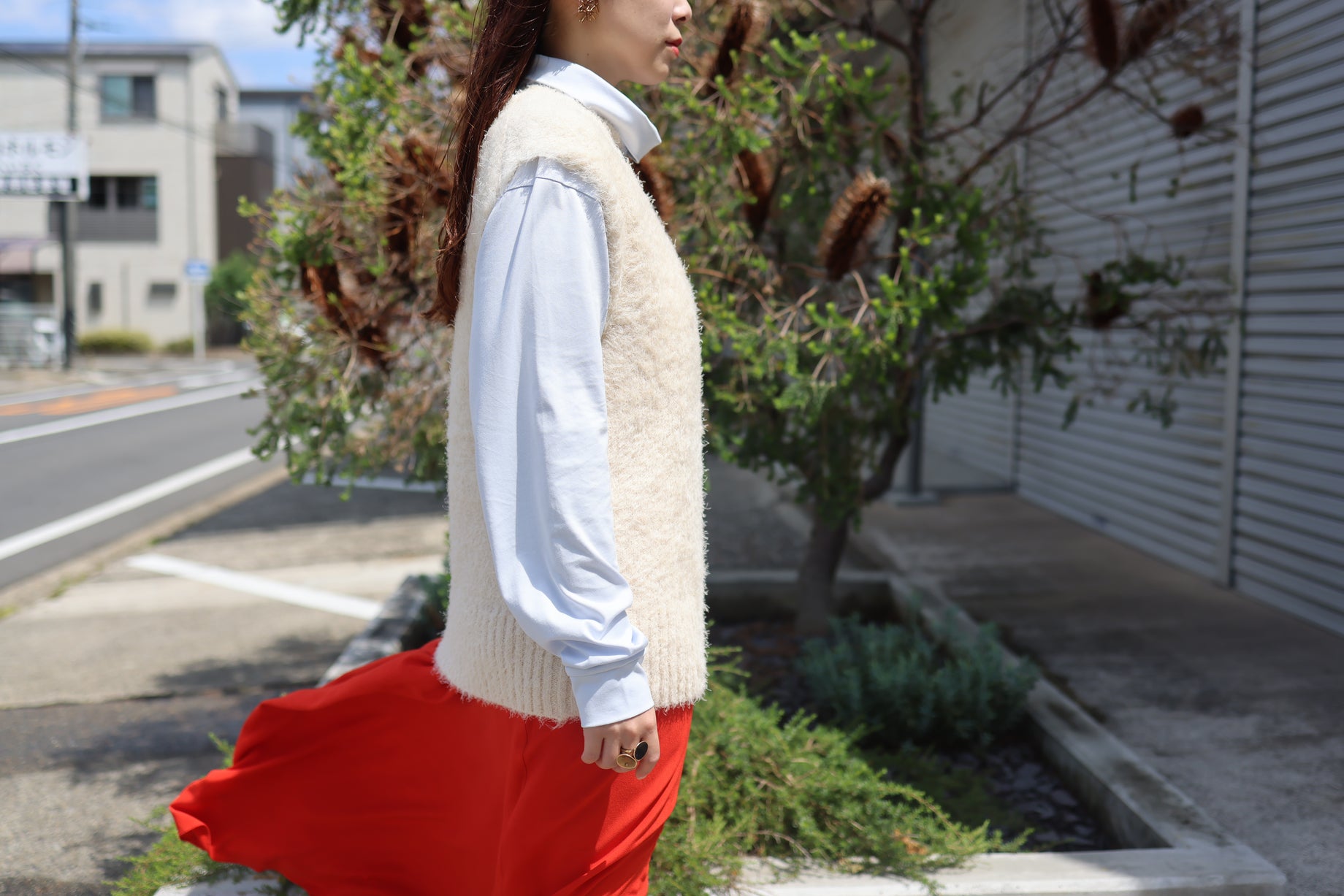 FUR VEST(WHITE)