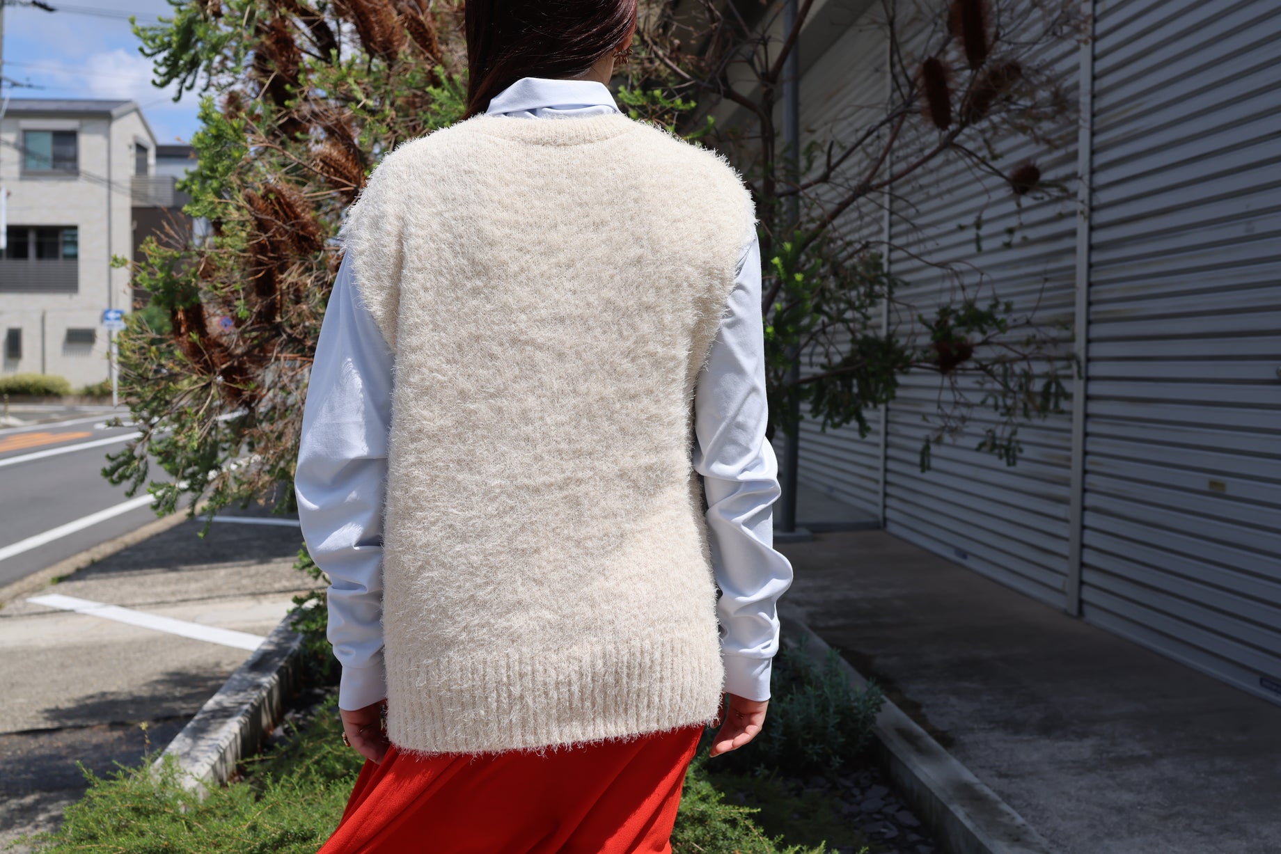 FUR VEST(WHITE)