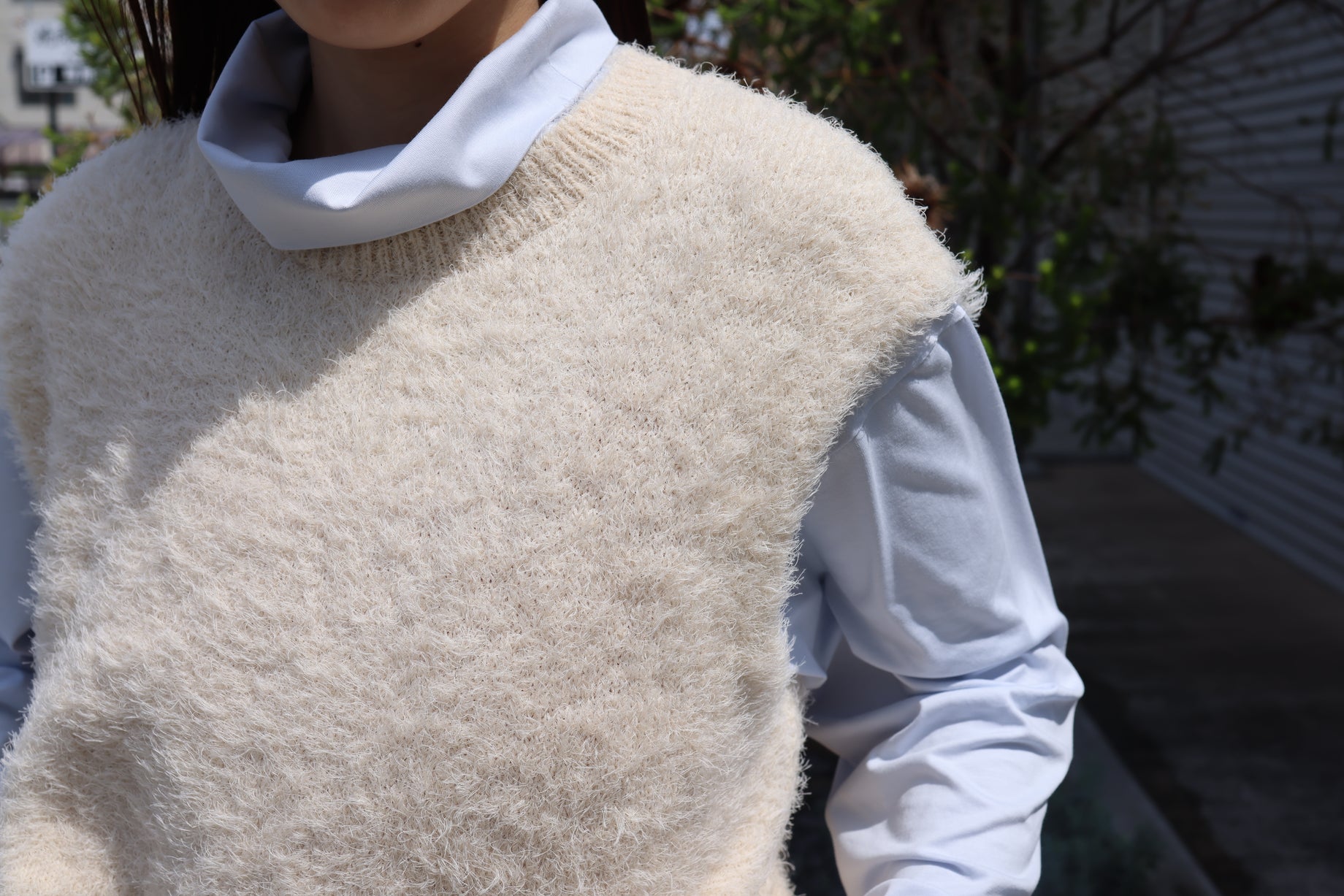 FUR VEST(WHITE)