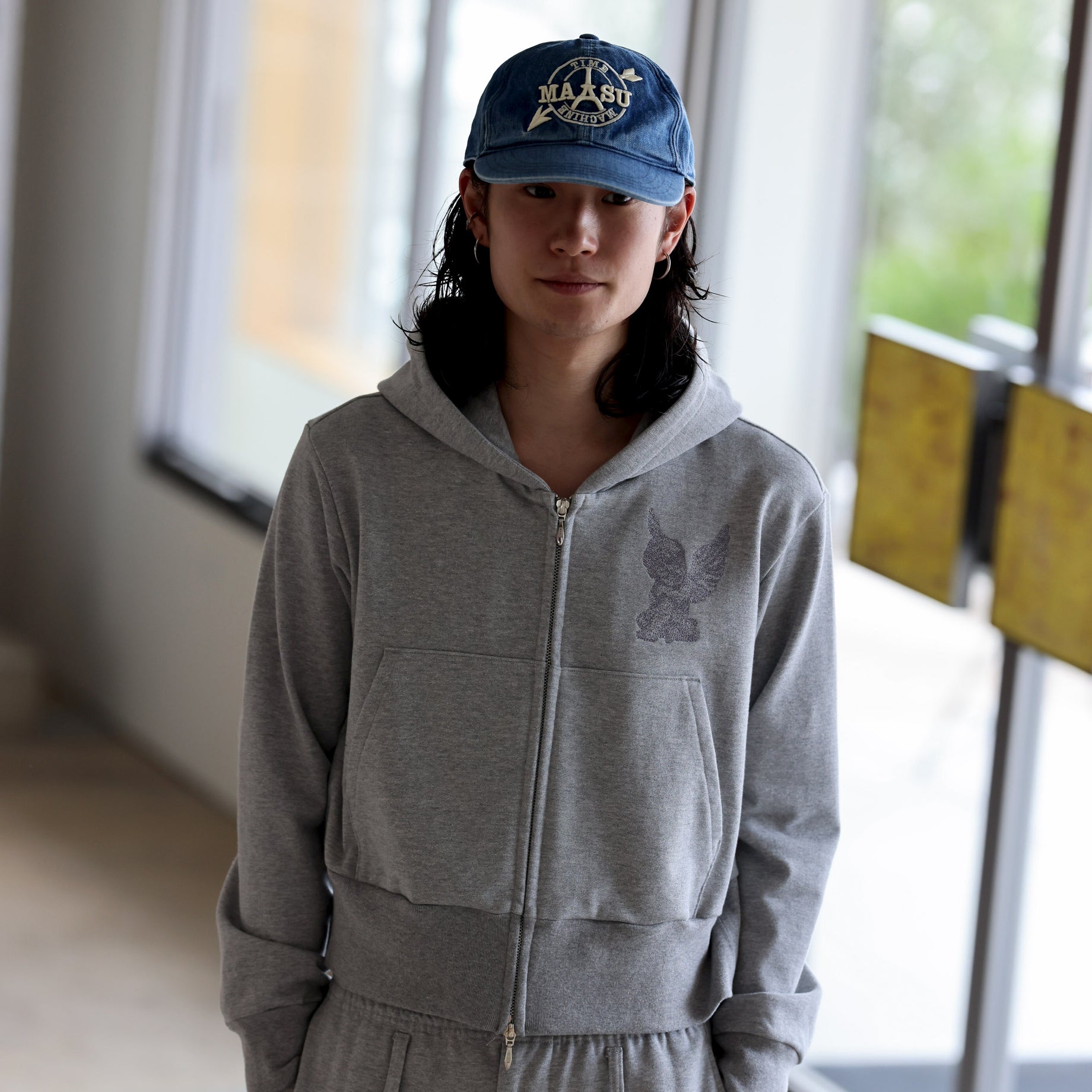 MB ZIP - UP HOODIE (GRAY)