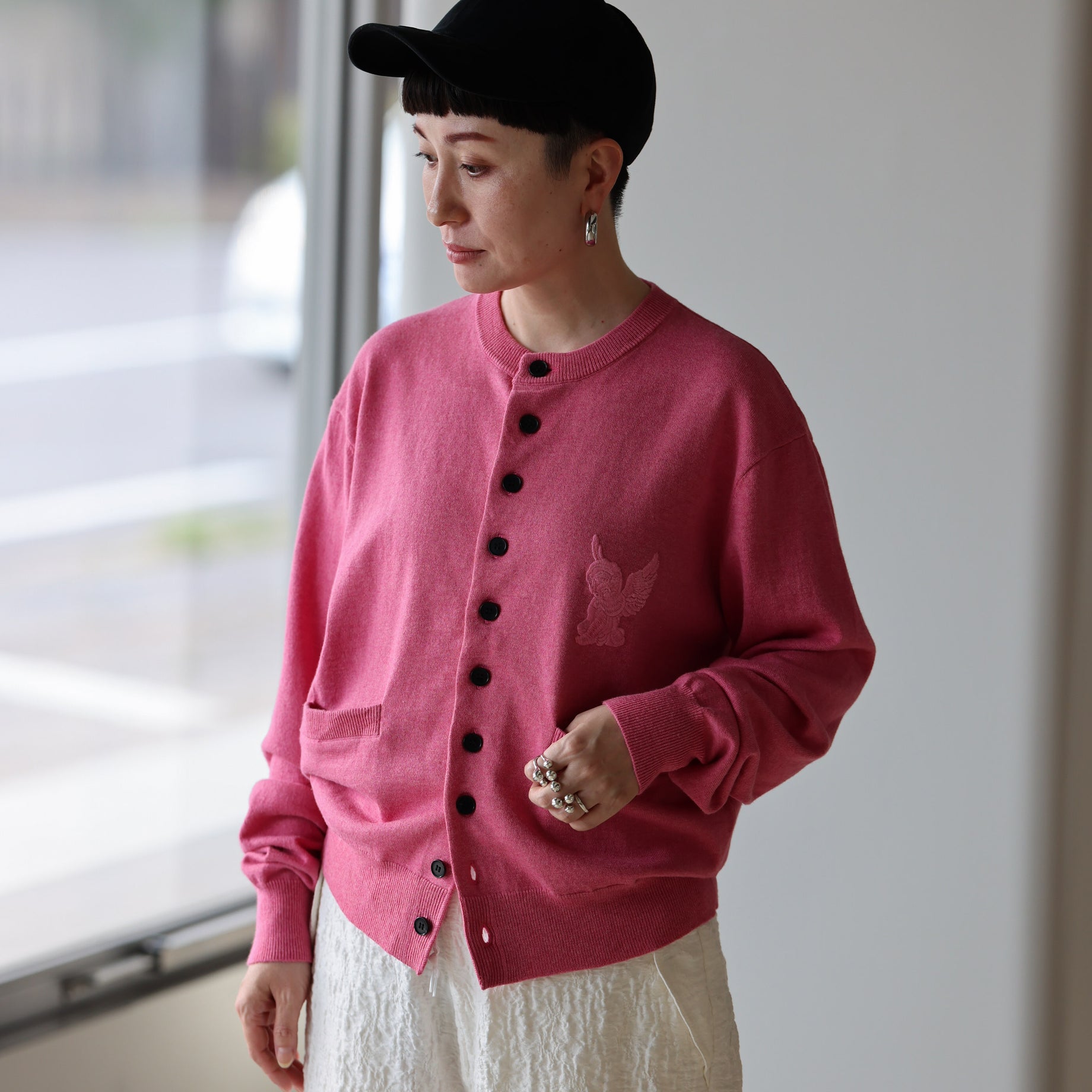 10 BUTTONS CARDIGAN (PINK)