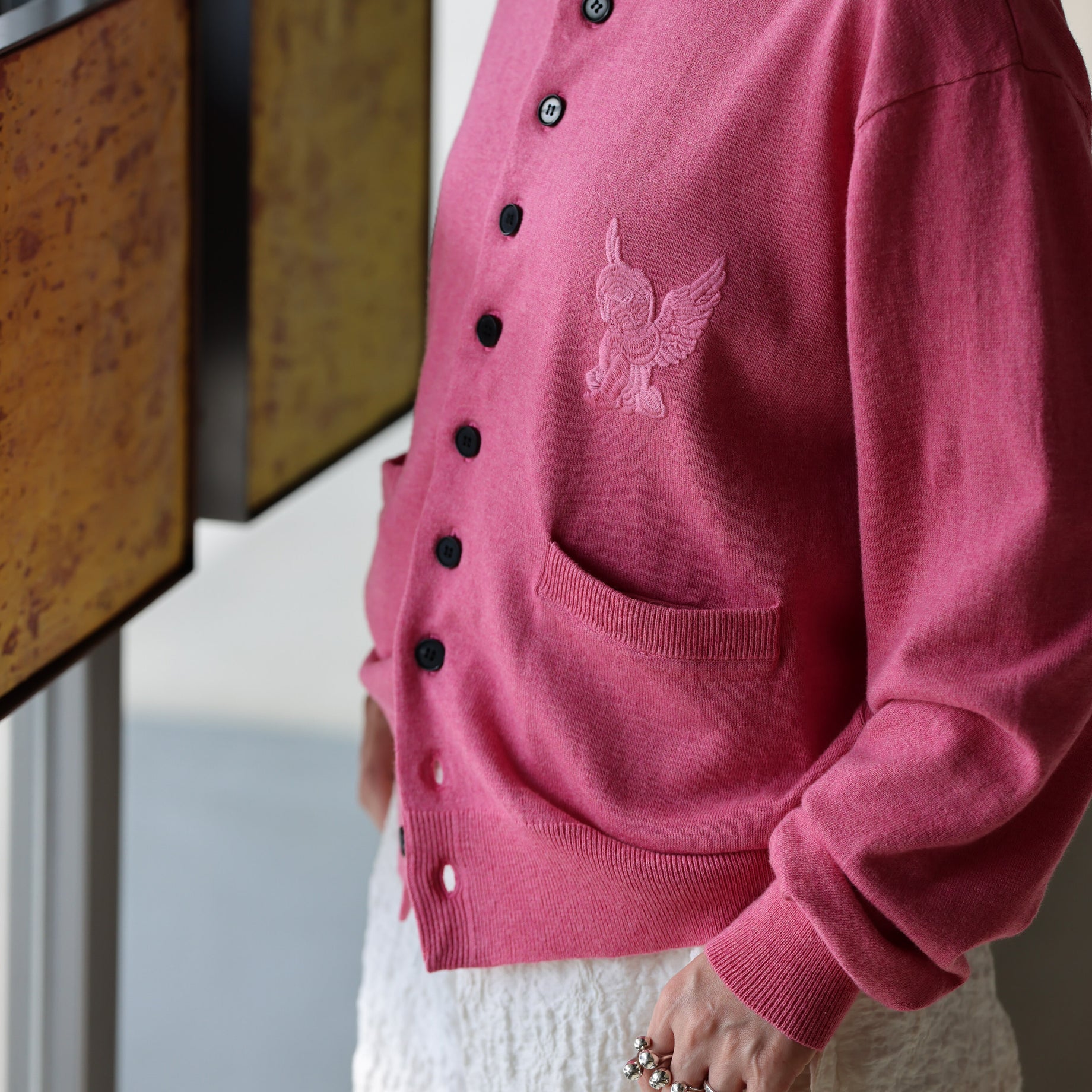 10 BUTTONS CARDIGAN (PINK)