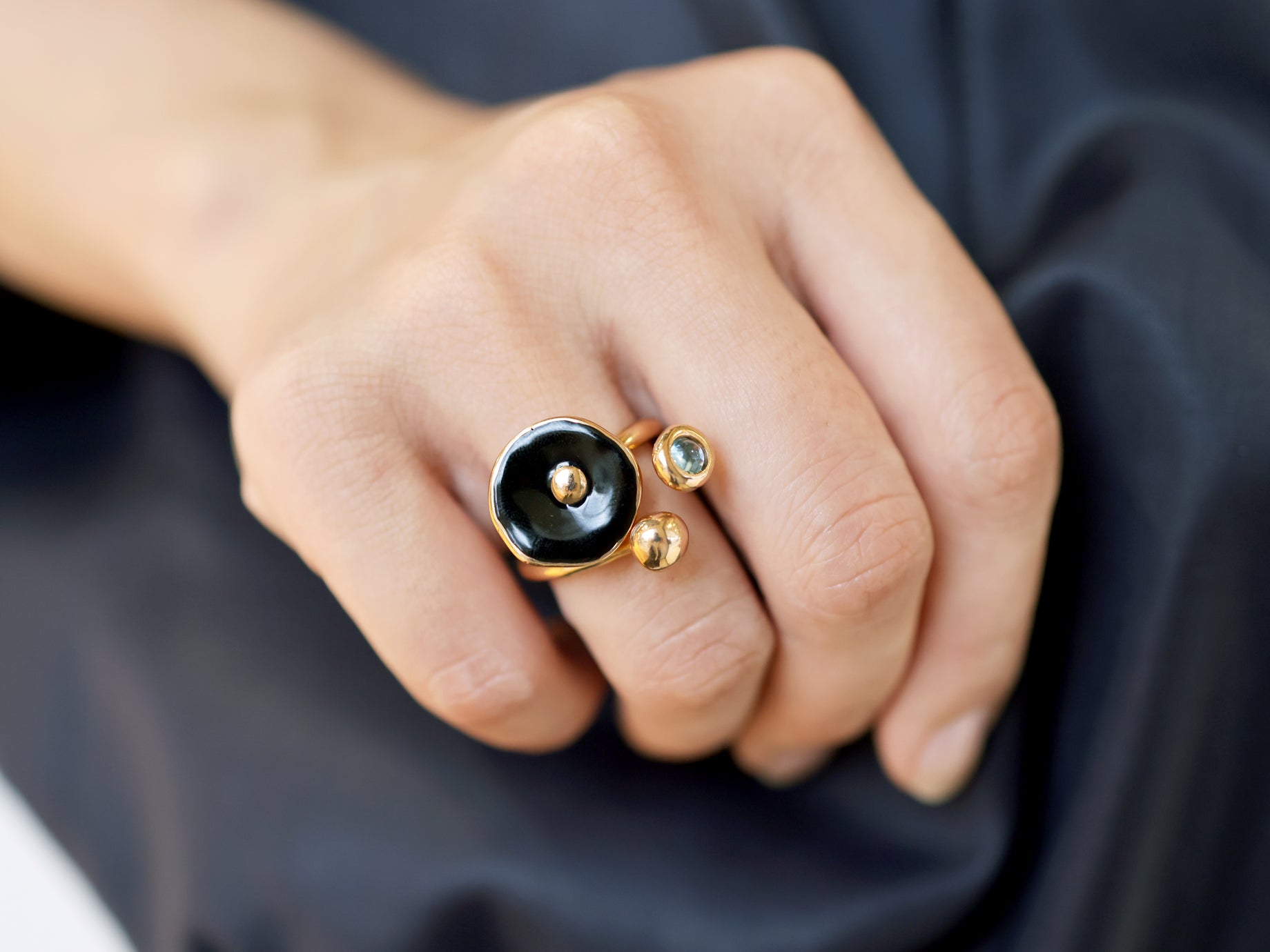 PAPAVERI-01(BRONZE×BLACK ENAMEL)