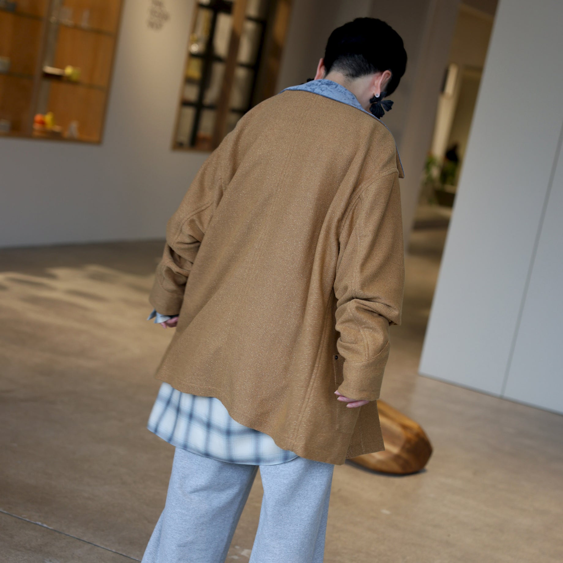 ALPACA VISCOSE TWINKLE COVERALL(CAMEL BEIGE)