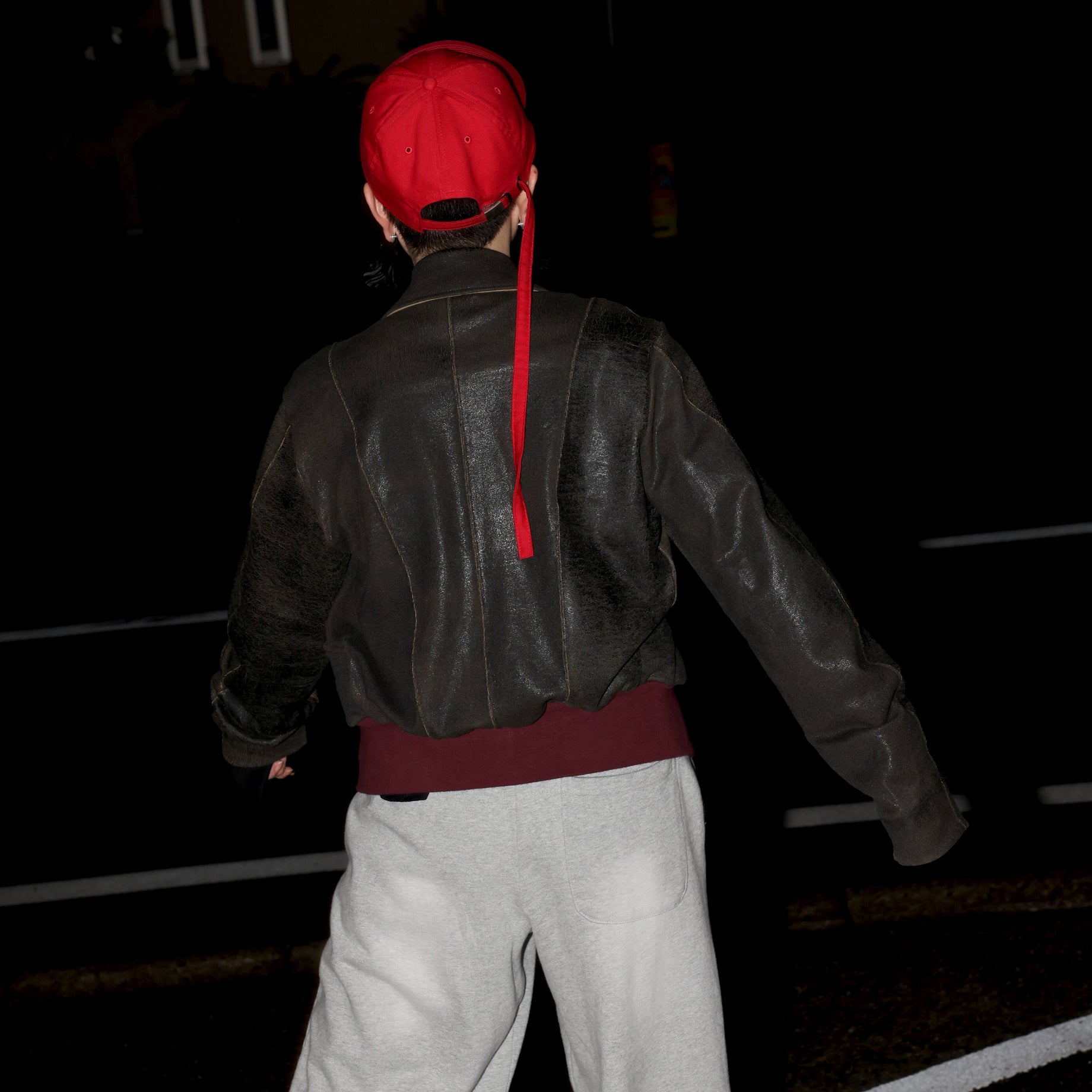 CRACK TERRY BLOUSON(BROWN)