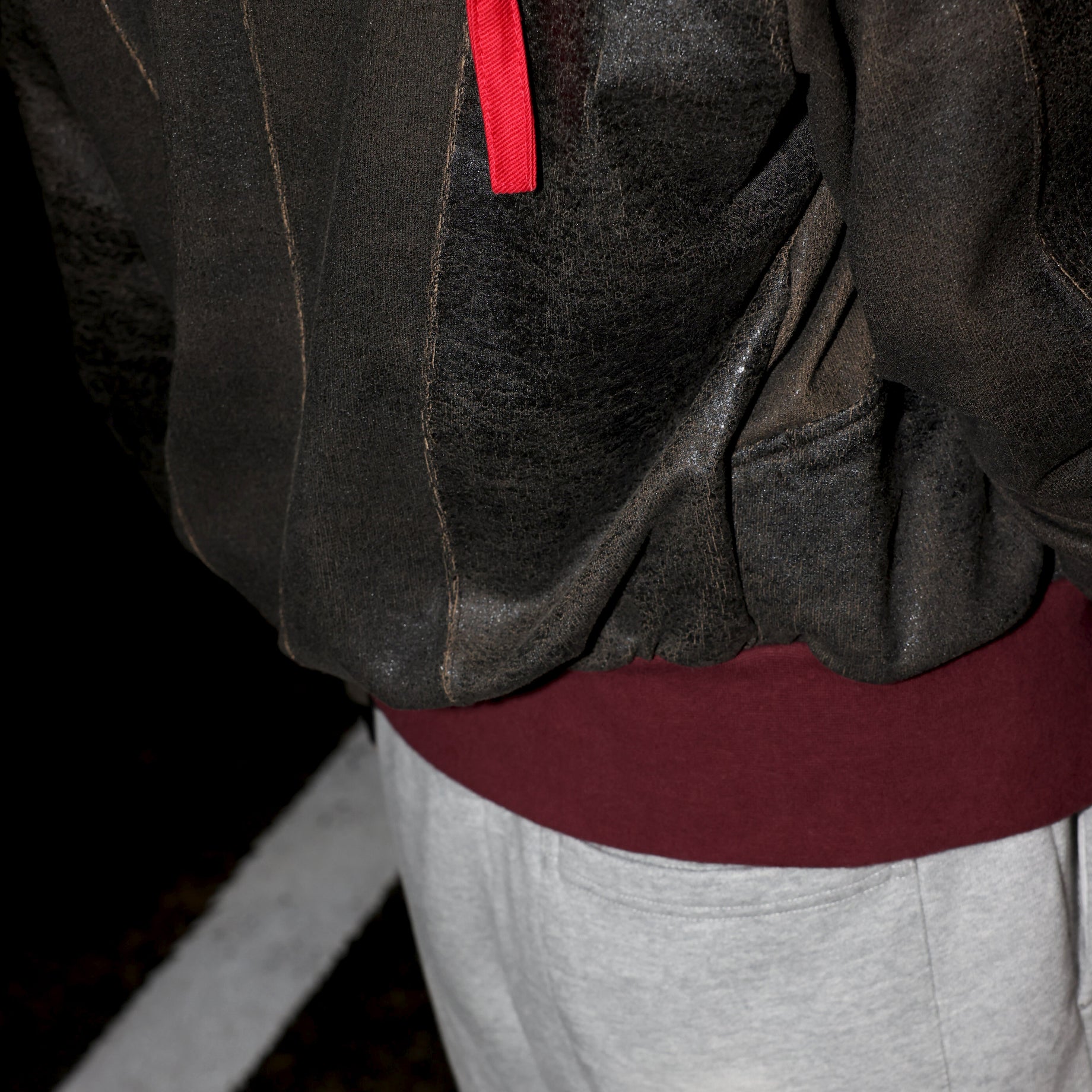 CRACK TERRY BLOUSON(BROWN)