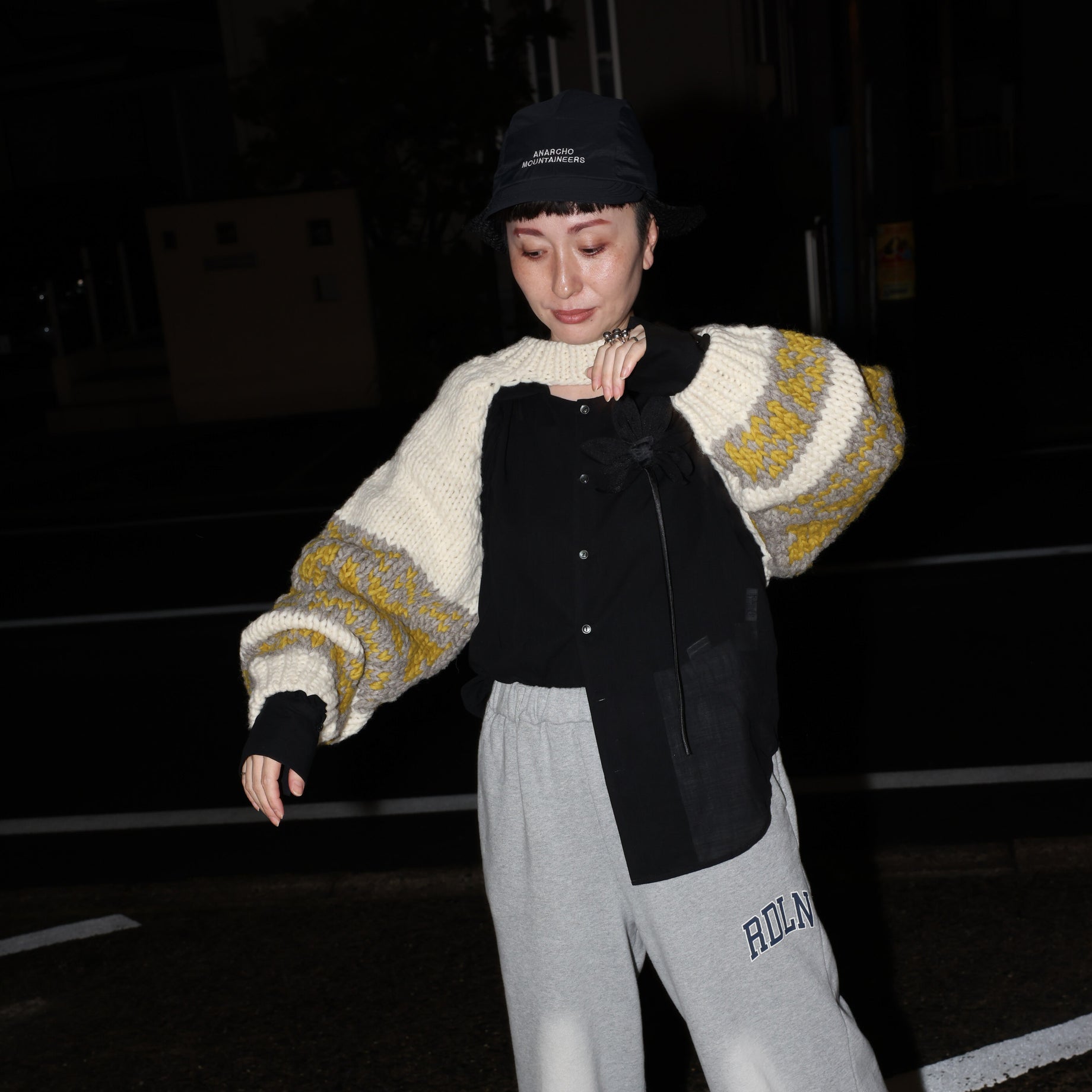 COWICHAN KNIT BOLERO(IVORY)