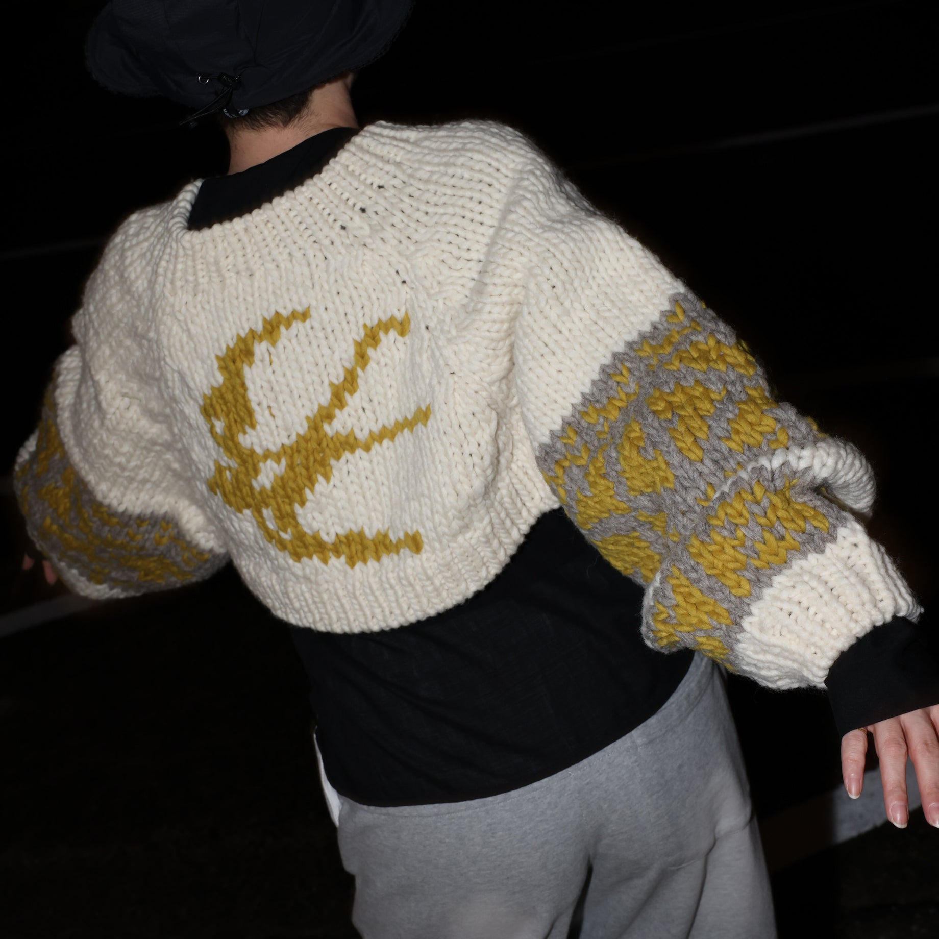 COWICHAN KNIT BOLERO(IVORY)
