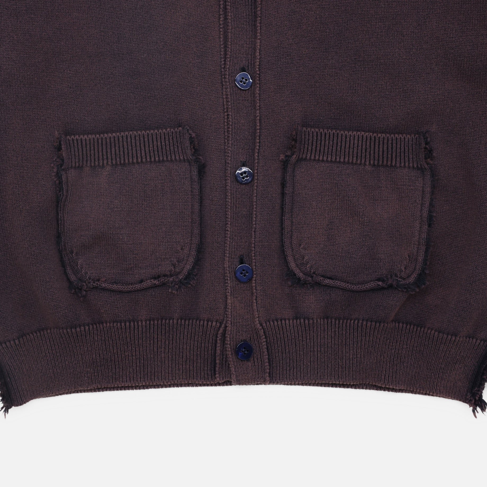 COTTON KNIT CARDIGAN (DARK NAVY)