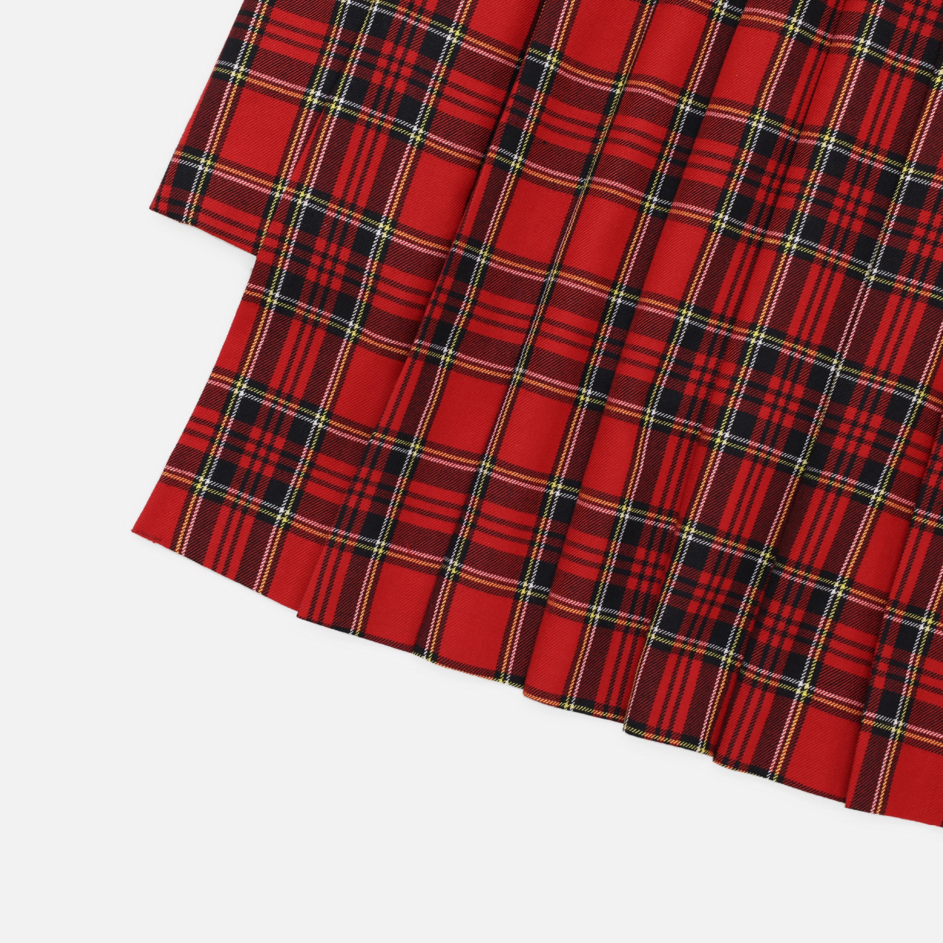 VARIATION PLEATS SKIRT - TARTAN(RED)