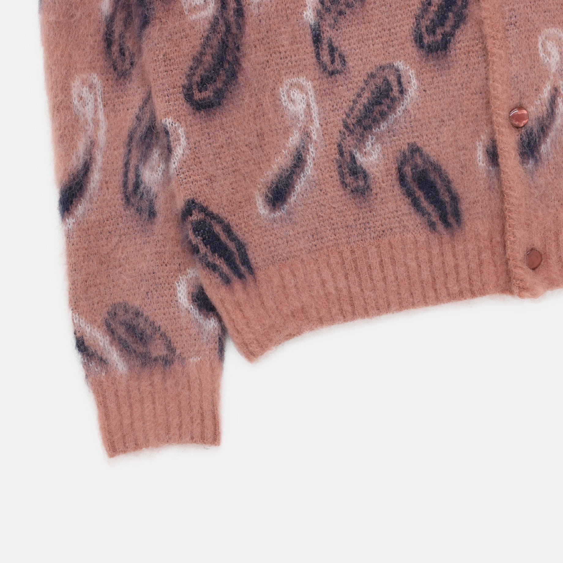 MOHAIR CARDIGAN - PAISLEY(PINK)