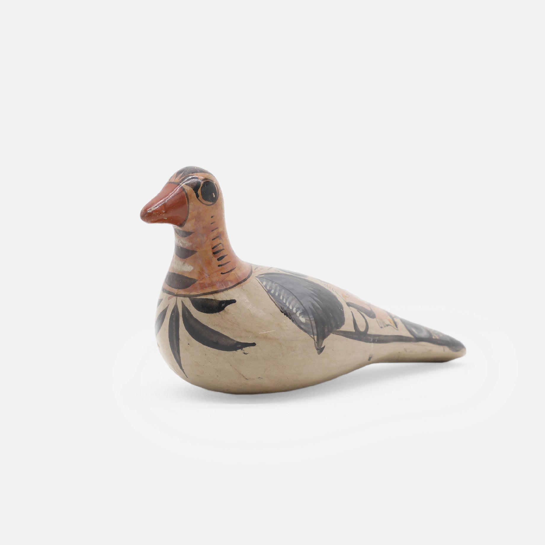 VINTAGE FOLK ART POTTERY BIRD(BEIGE)