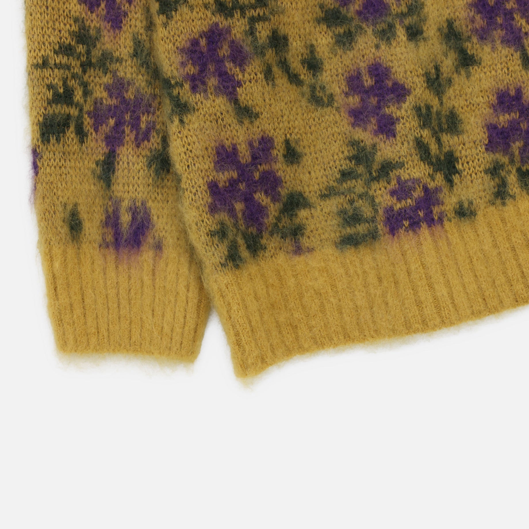 MOHAIR CARDIGAN - FLOWER(YELLOW)