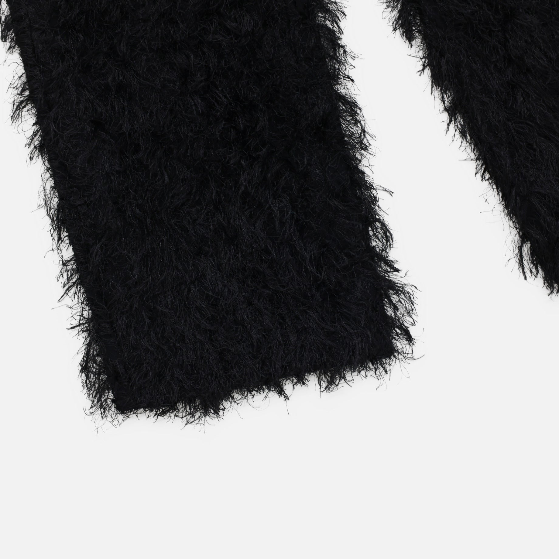 STRING EASY PANT - PE/R ARGYLE FRINGE JQ.(BLACK)
