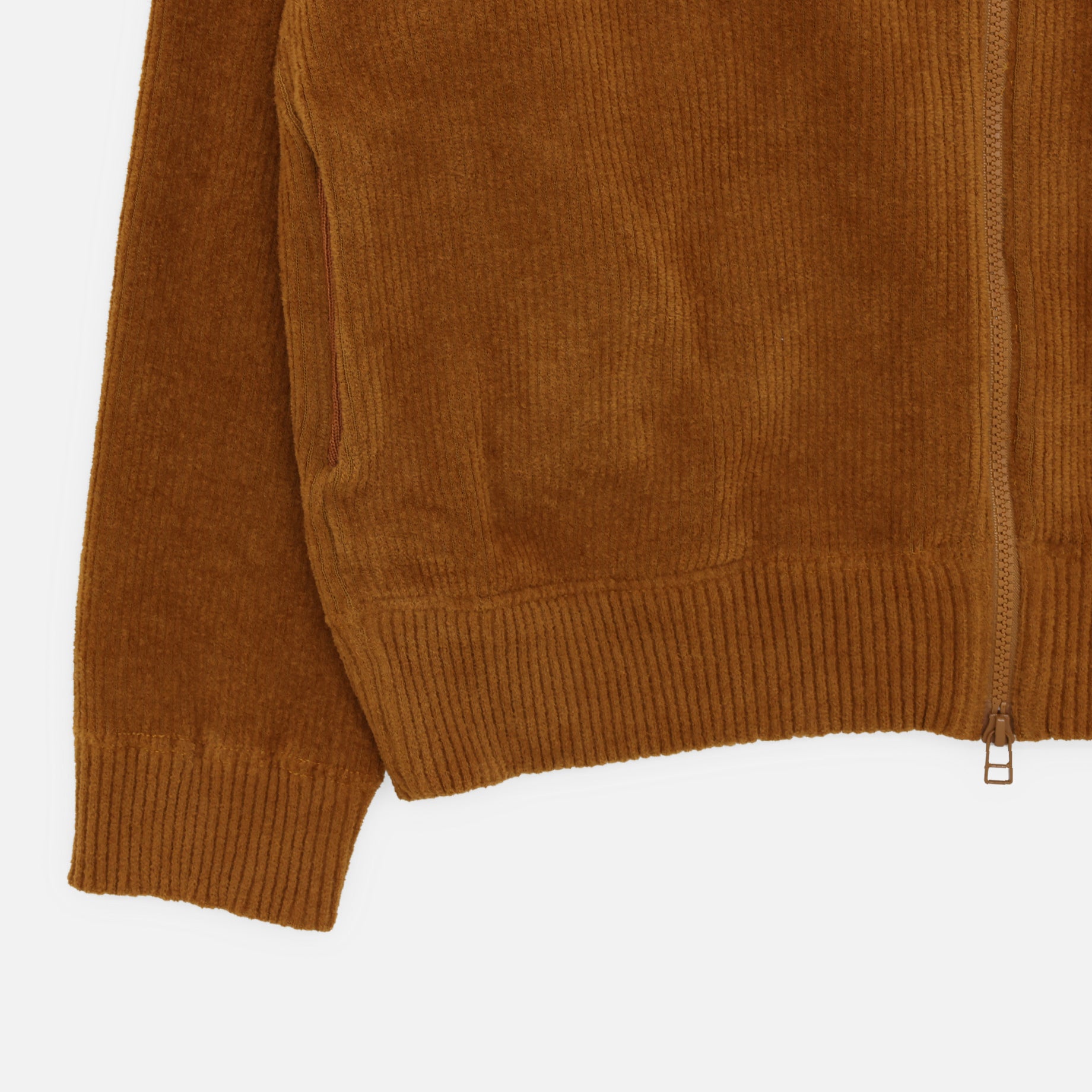 CORDUROY ZIP BLOUSON (CAMEL)