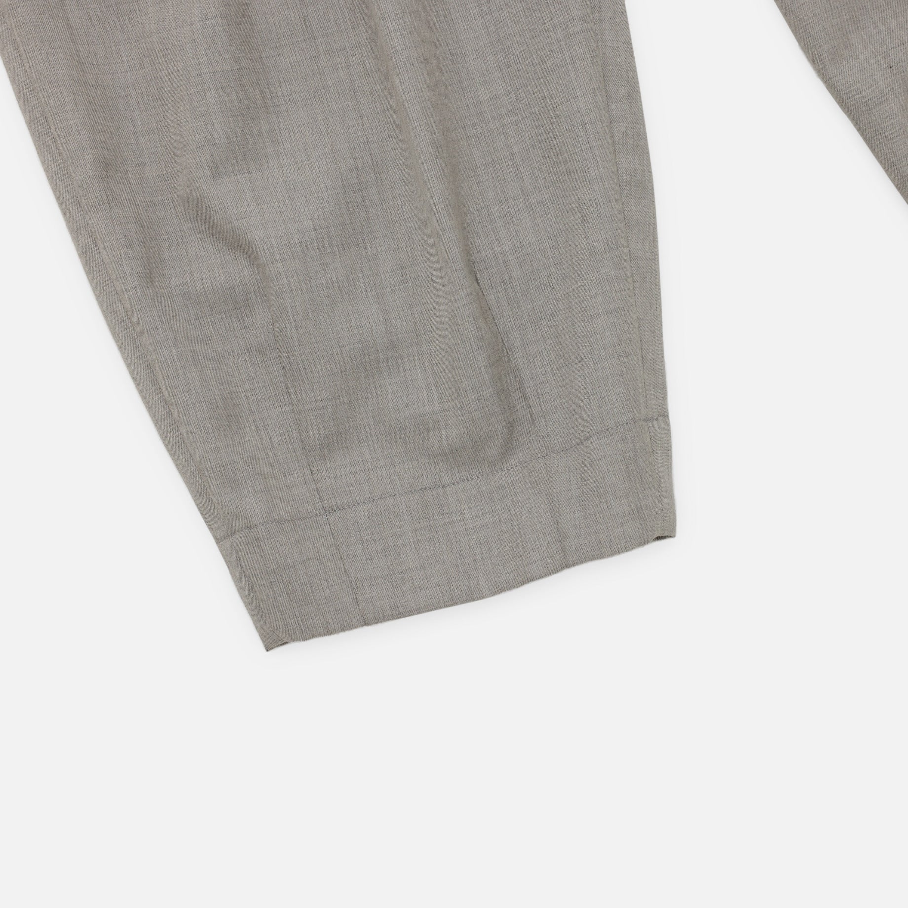 WOOL TWILL TAPERED PT(NATURAL)