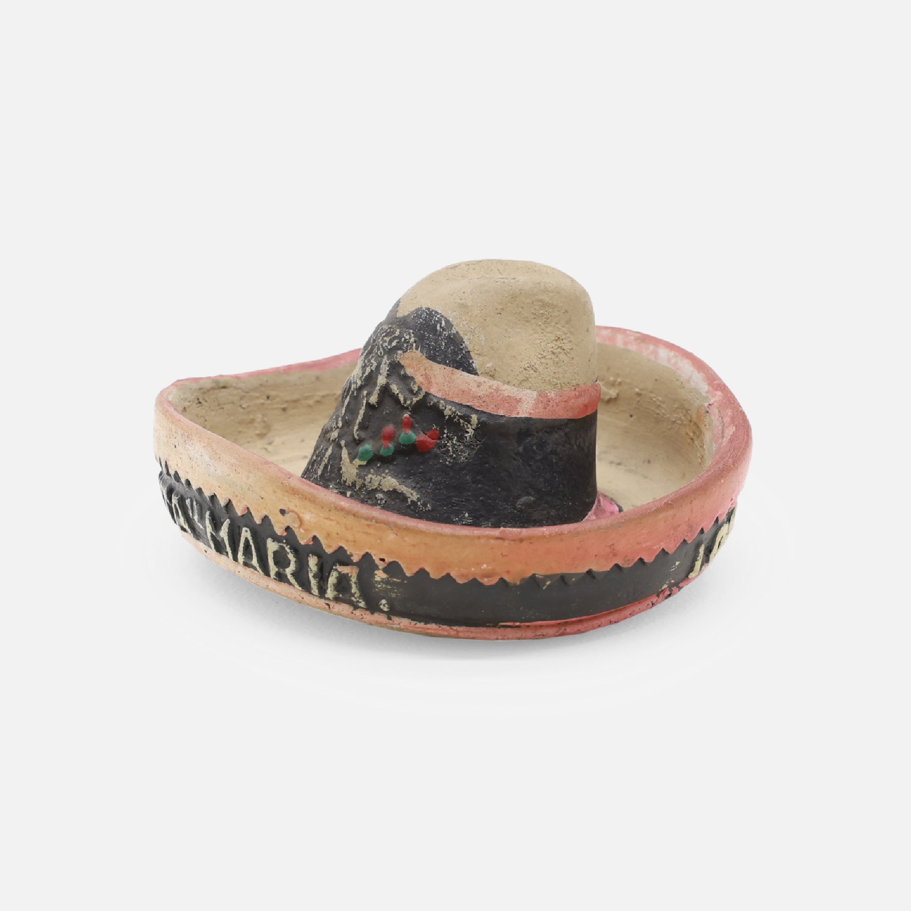 VINTAGE FOLK ART POTTERY ASHTRAY(SOMBRERO)