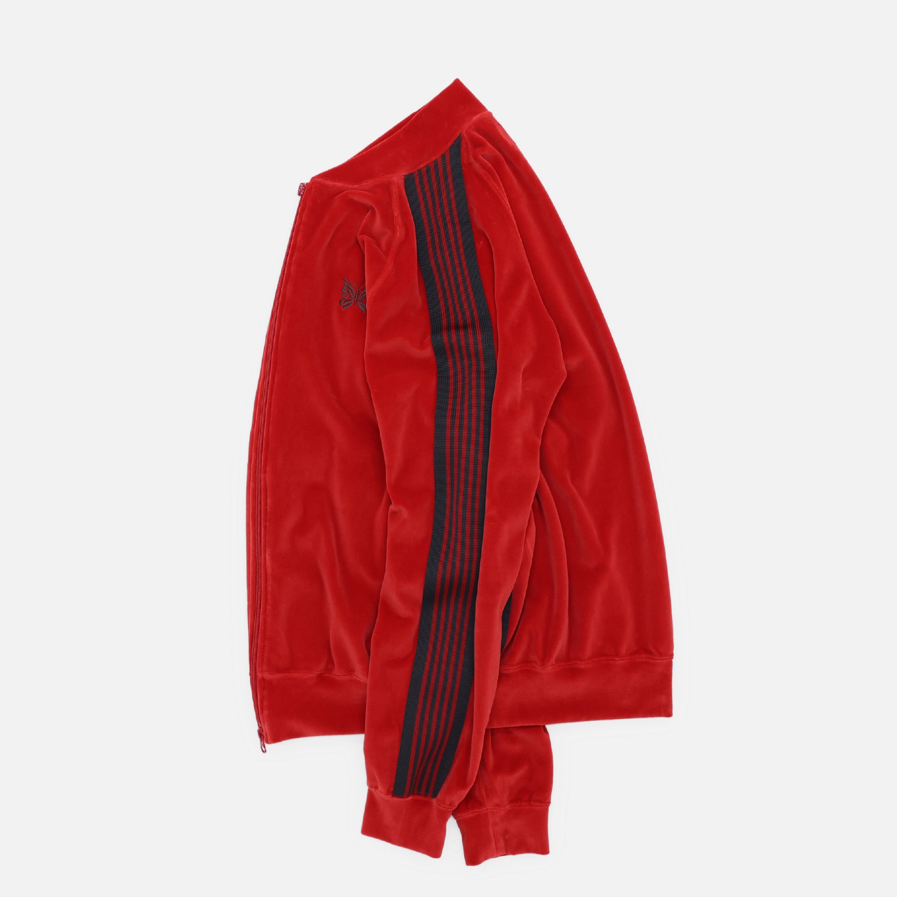 R.C. TRACK JACKET - C/PE VELOUR(RED)