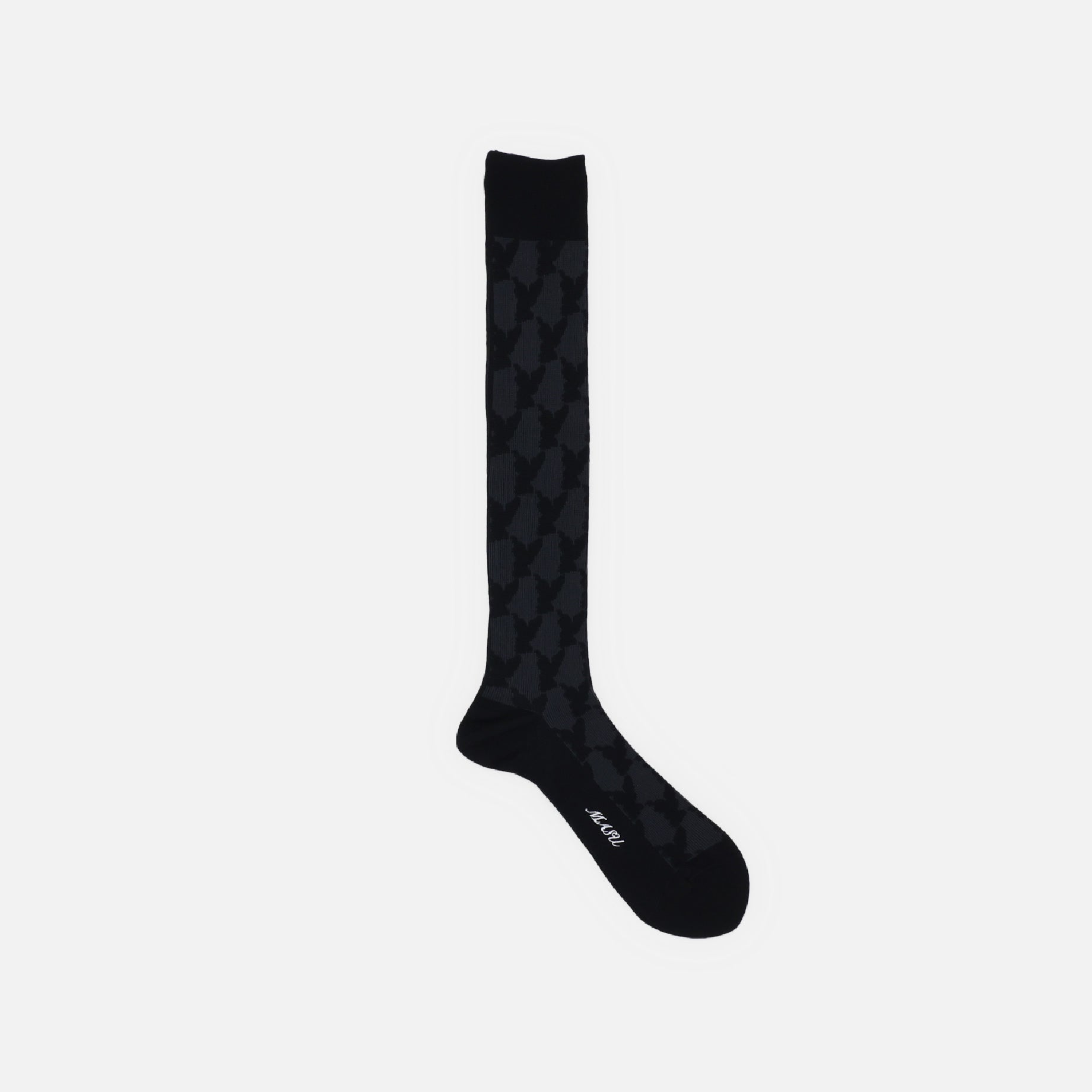 ANGEL MONOGRAM SOCKS (BLACK)