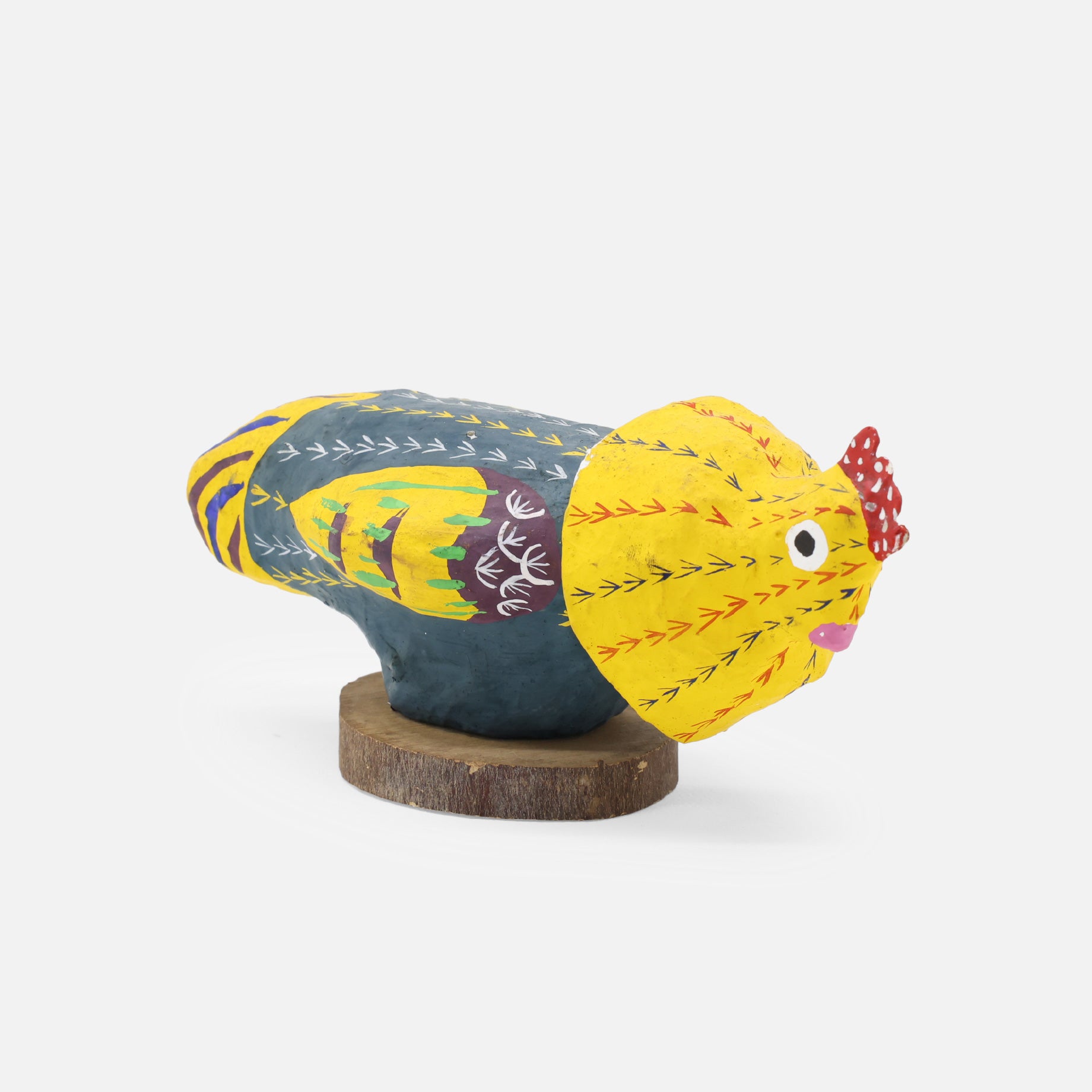 VINTAGE JAPANESE FOLK ART RYUKYU HARIKO(CHICKEN)
