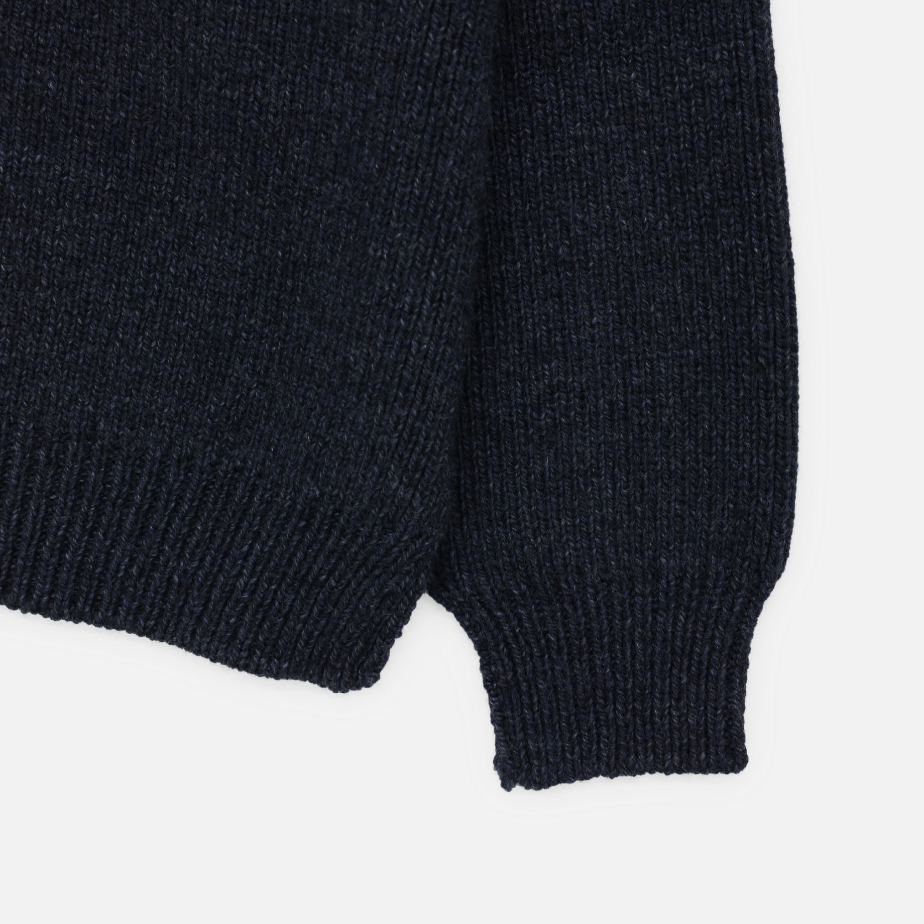 ZIP UP PULLOVER KNIT(CHARCOAL BLACK)