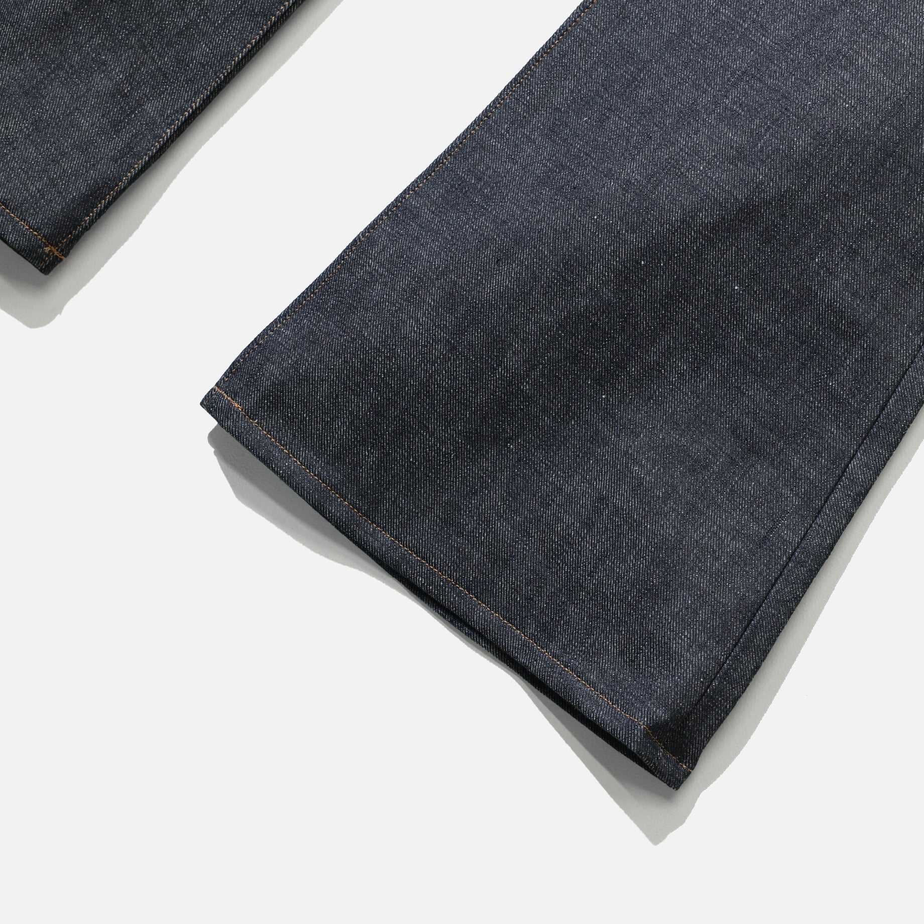 MODERN DENIM FLARED TROUSERS(RIGID INDIGO)