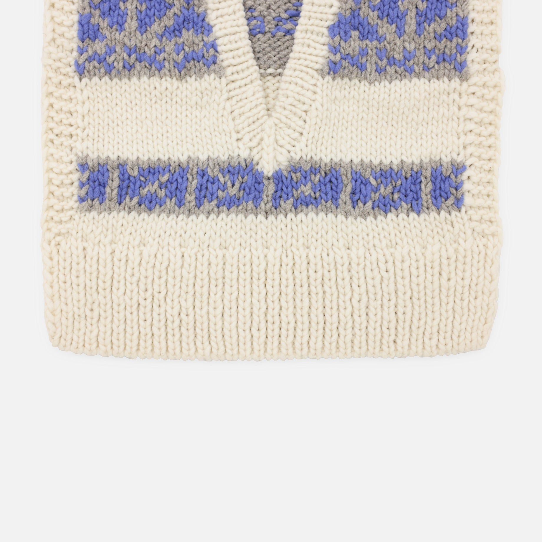 COWICHAN VEST - SWALLOW PATTERN(IVORY)