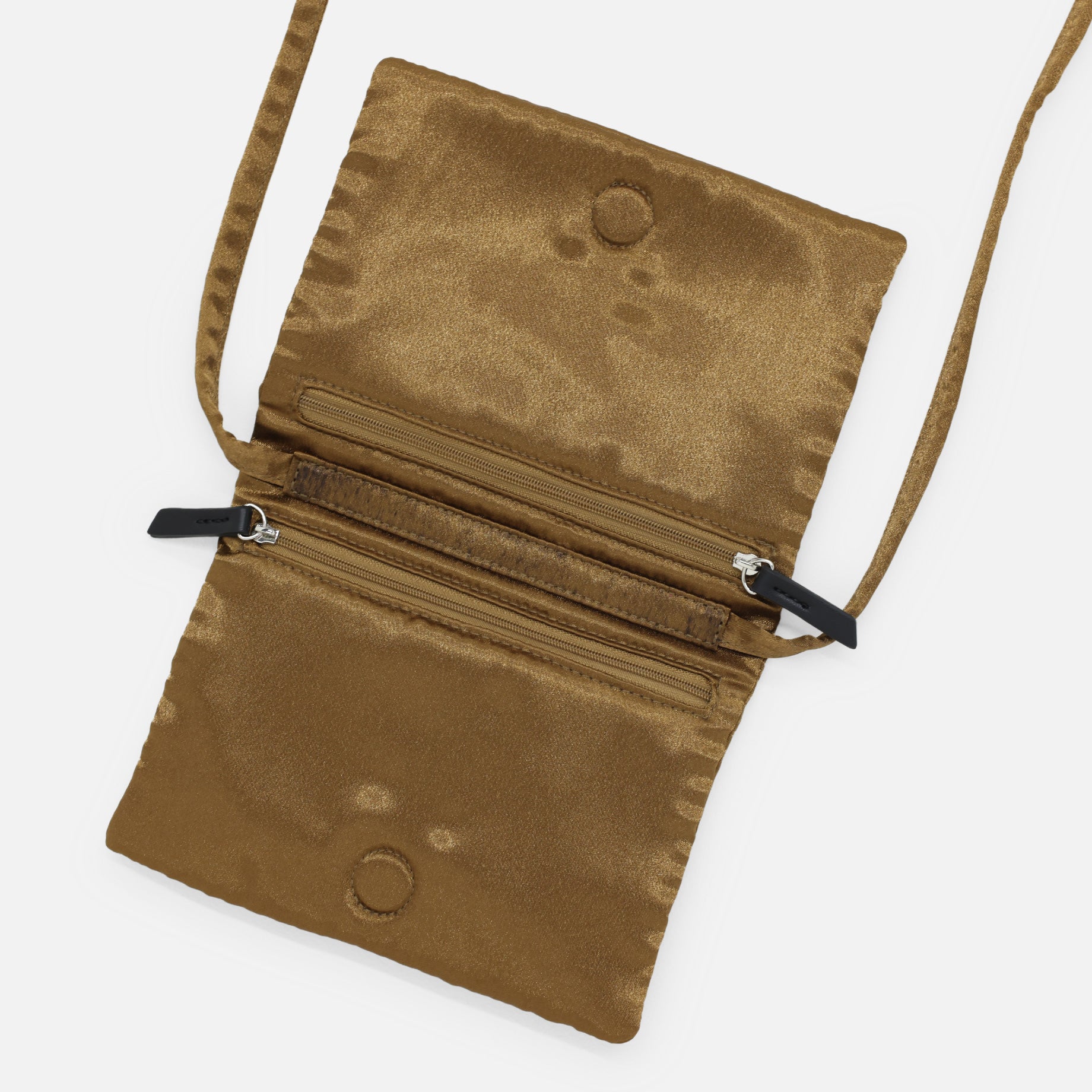 SATIN POCHETTE BAG(CAMEL)