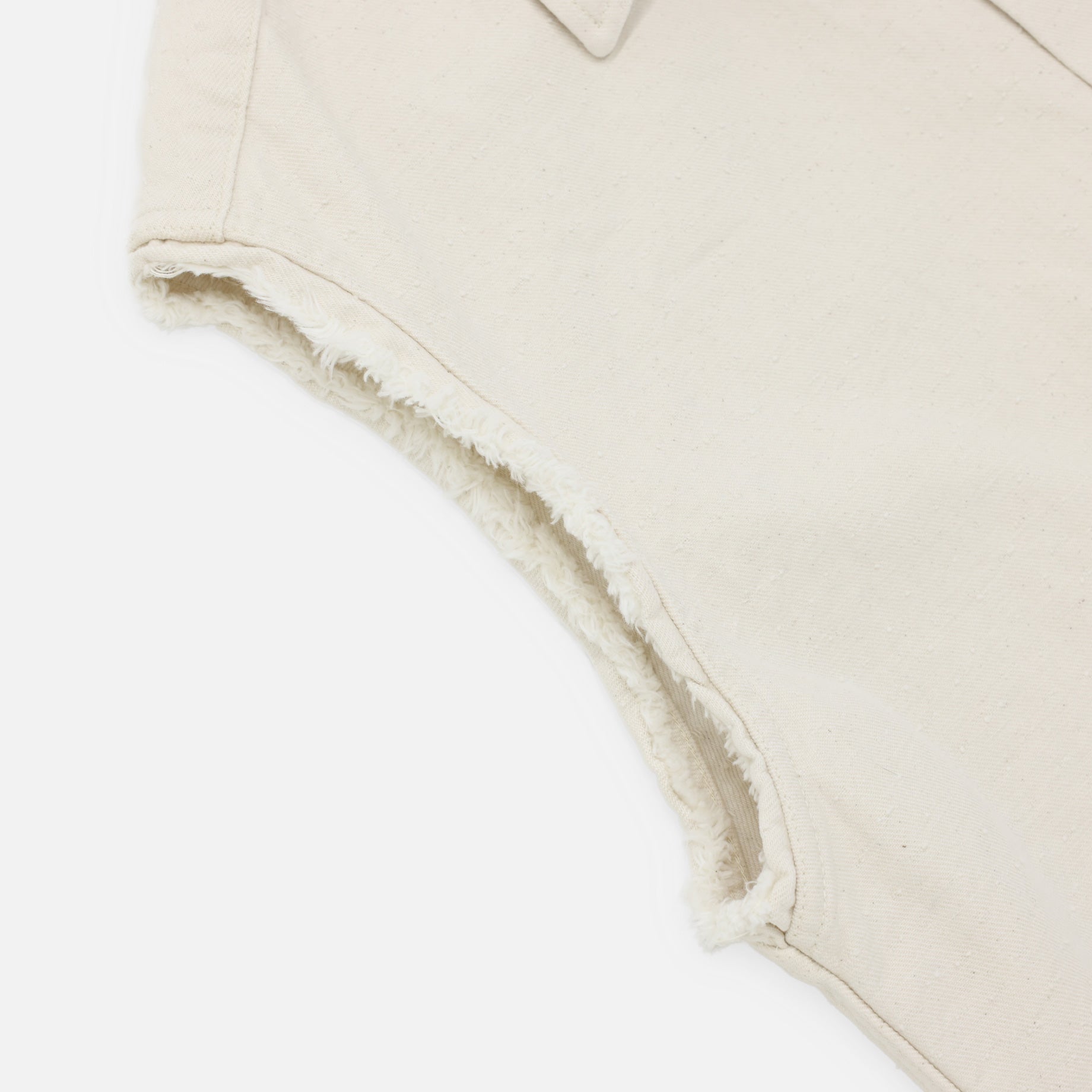 12OZ SLEEVELESS DENIM SHIRT (NATURAL)