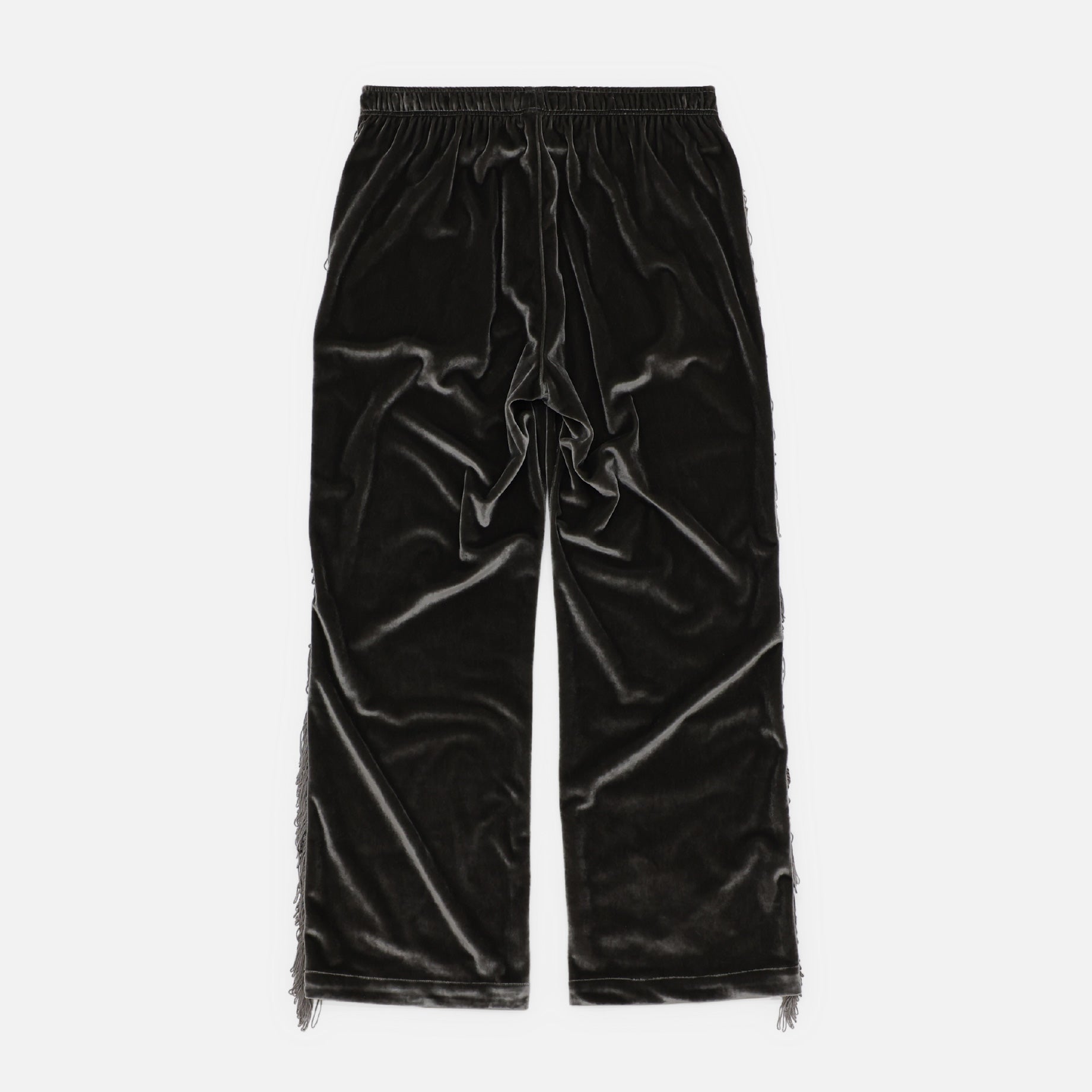 FRINGE STRING EASY PANT - TA/PE VELOUR(CHARCOAL)