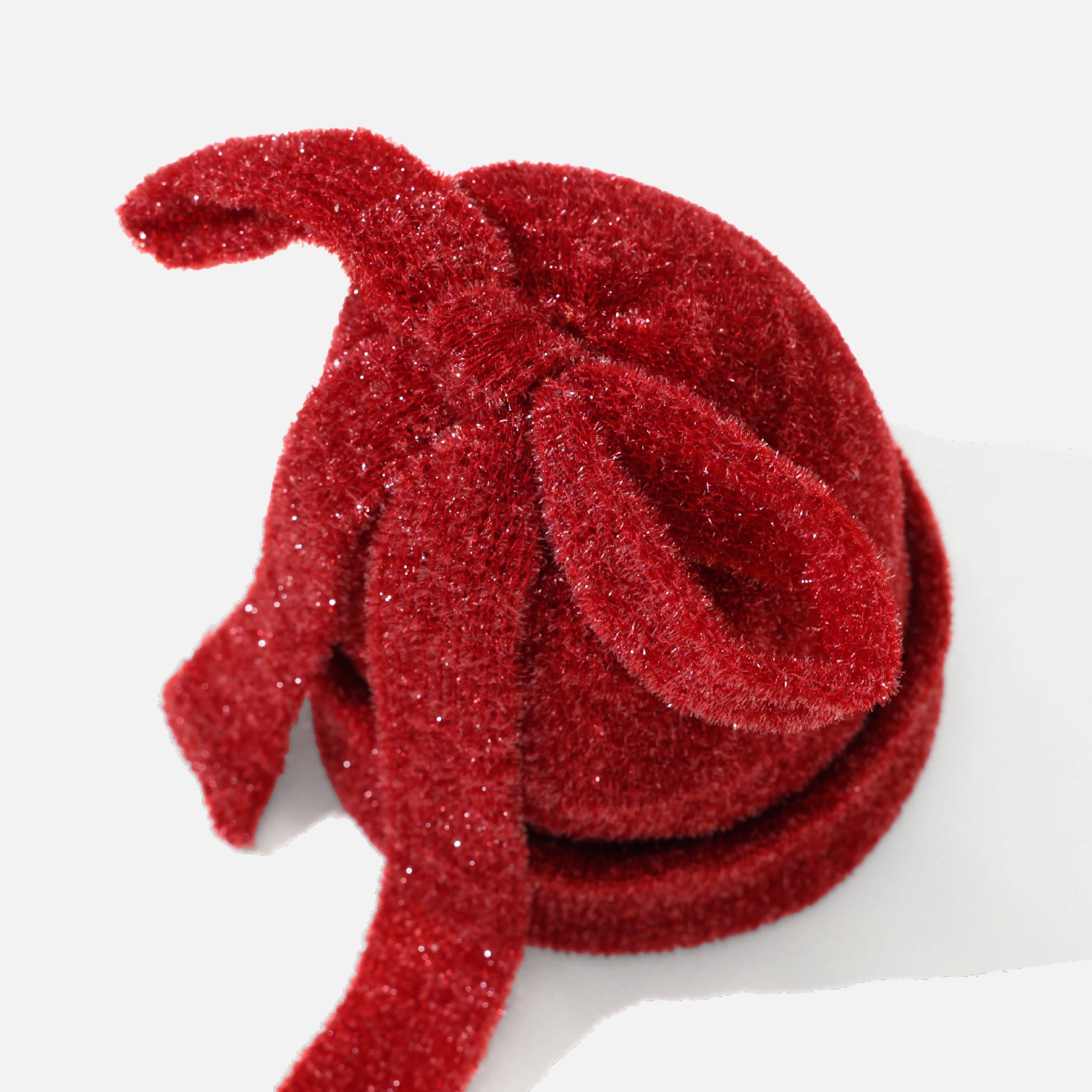 WATCH CAP WITH BOW (RED)