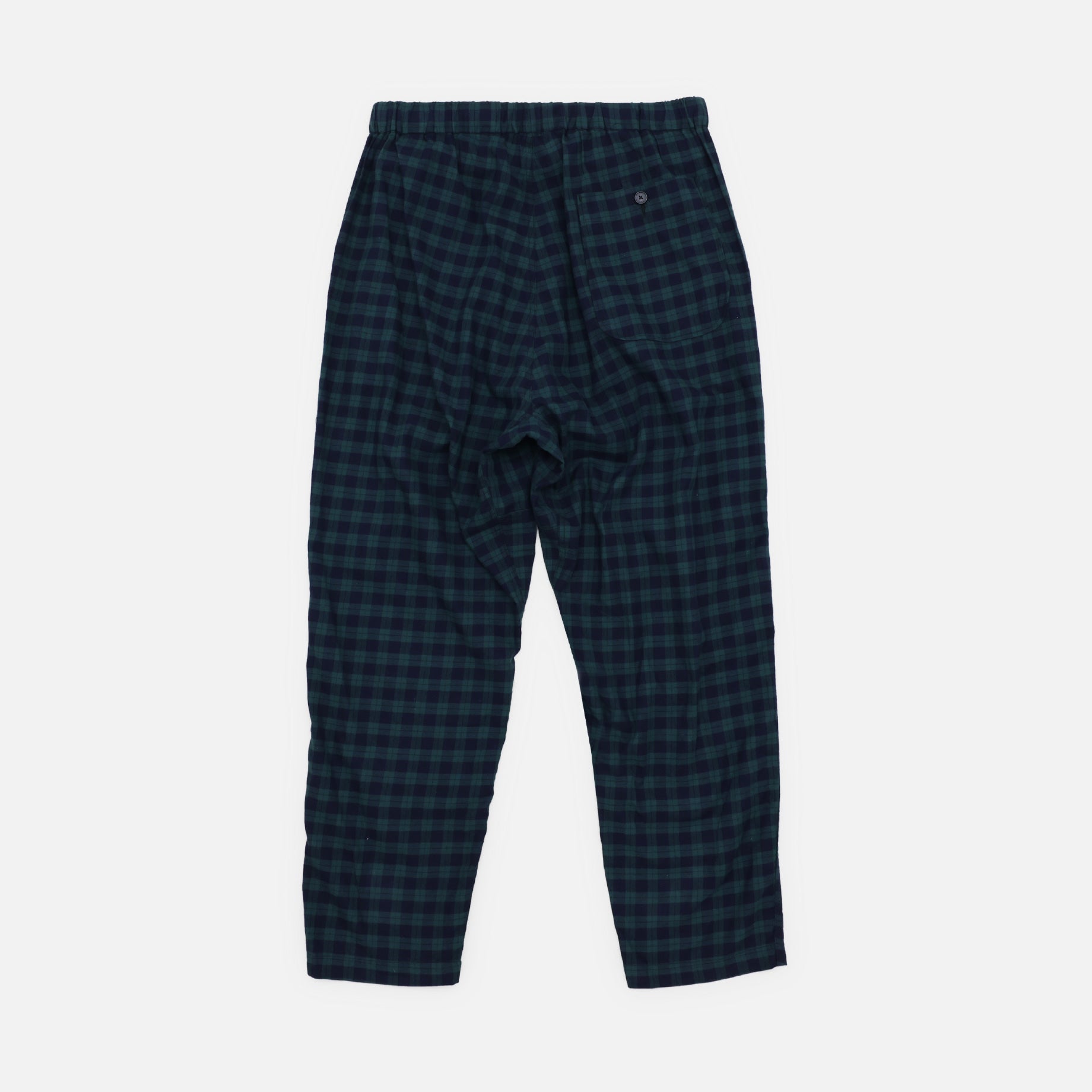 EZ PANT - COTTON TARTAN CHECK(GREEN)