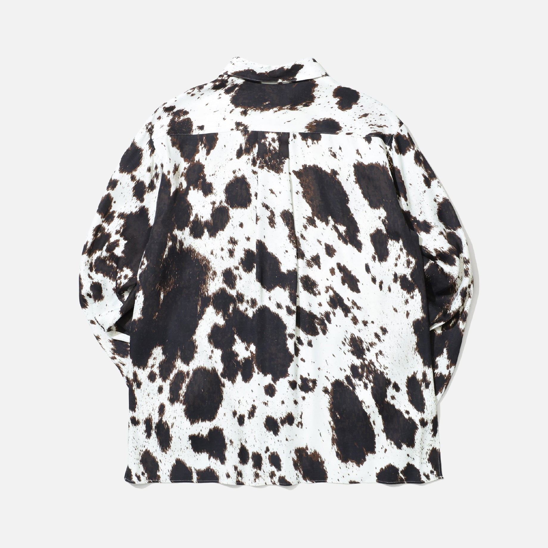 LAYER PATTERN PRINTED SHIRTS (FOG WHITE)