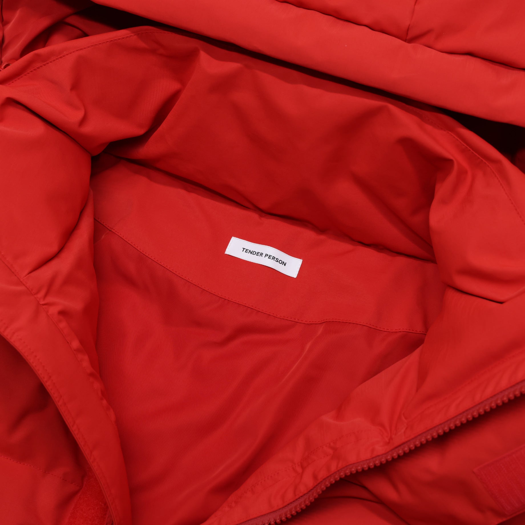 FLAME HEM DOWN JACKET(RED)