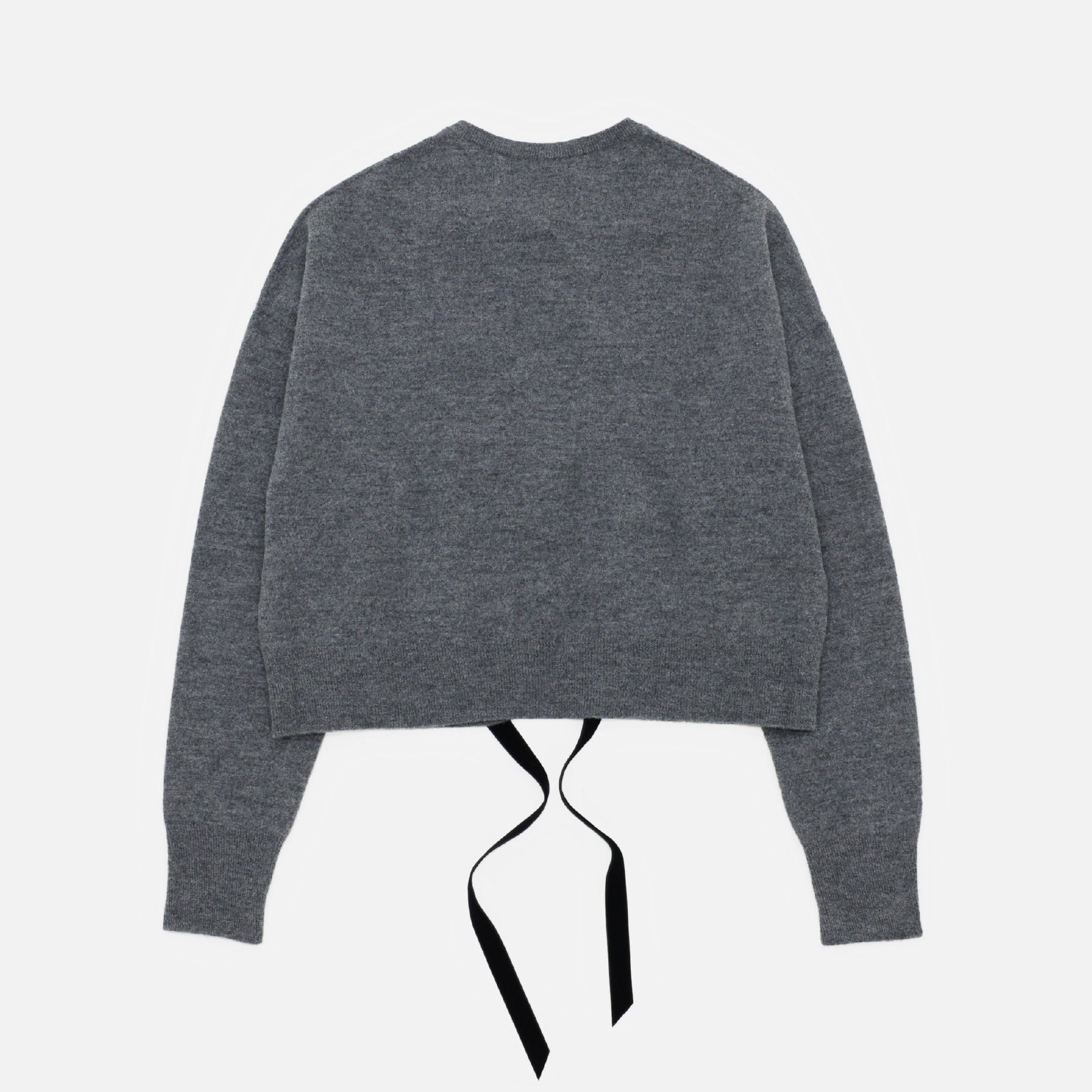 BOILED WOOL KNIT CARDIGAN(H.GREY)