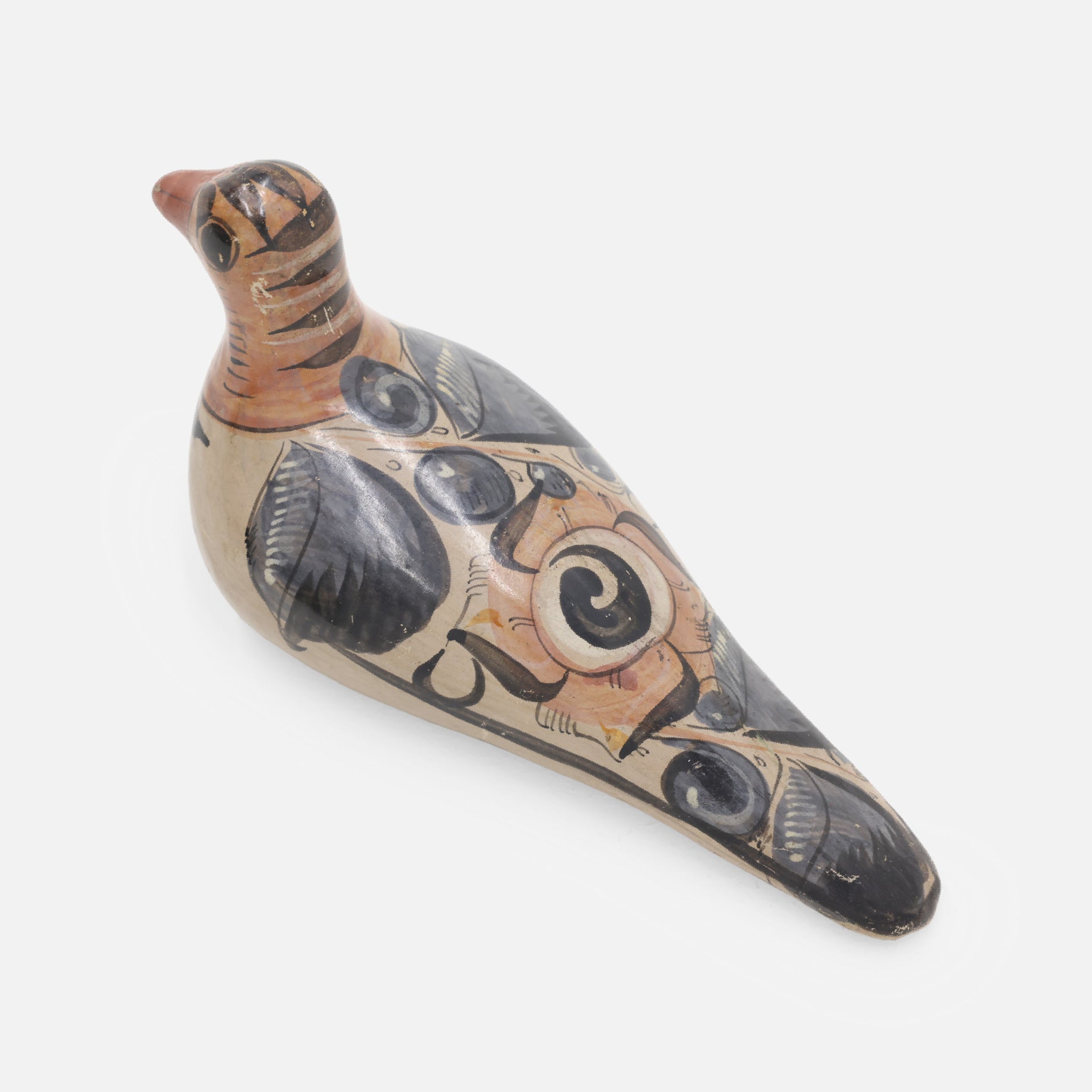 VINTAGE FOLK ART POTTERY BIRD(BEIGE)